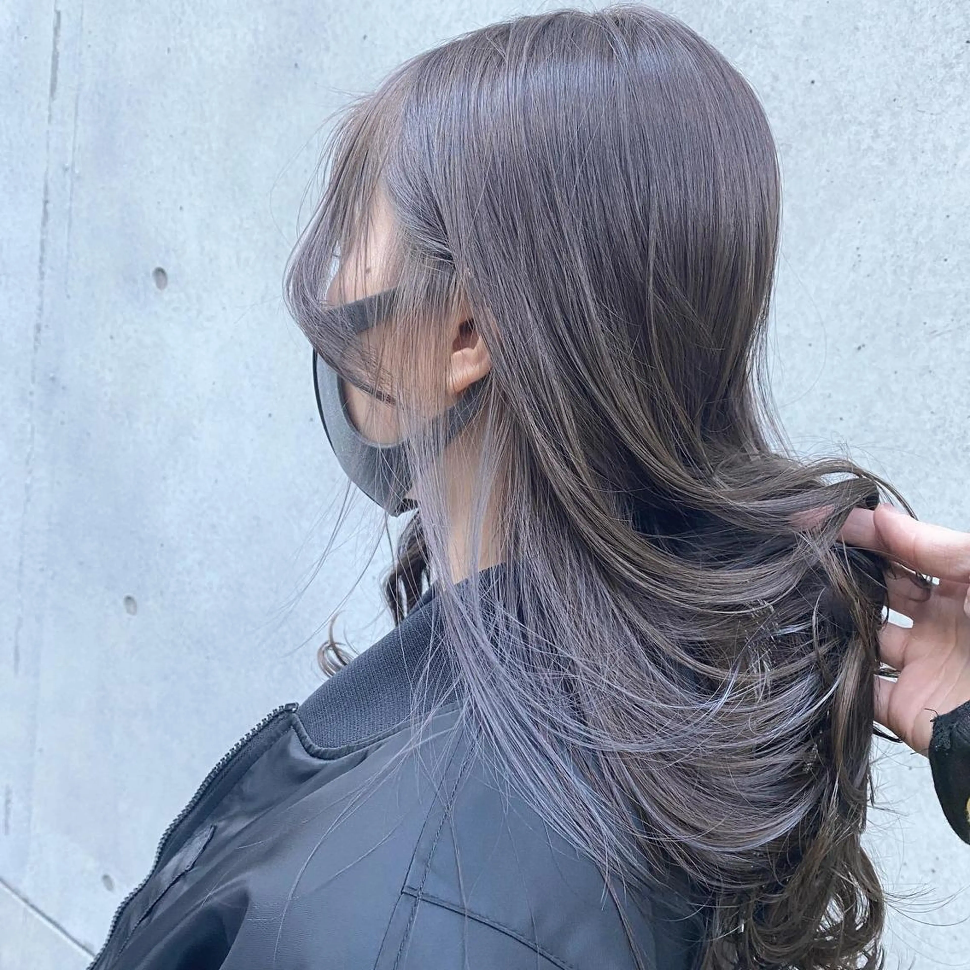 ロング ヘアカラー トリートメント 透け感×顔まわり デザイン✂︎吉田のヘアスタイル