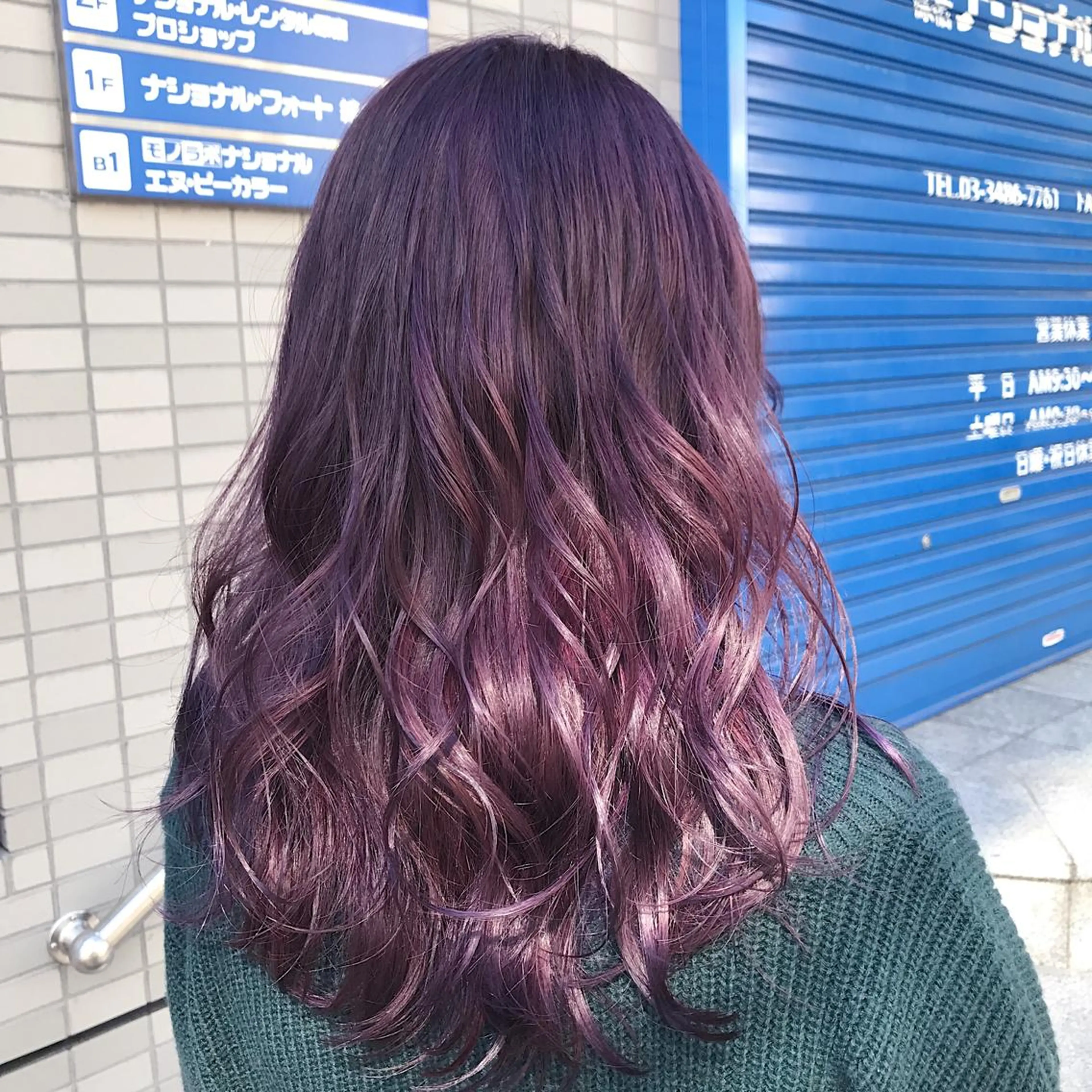 セミロング カラー Zina渋谷エリア マネージャShionのヘアスタイル