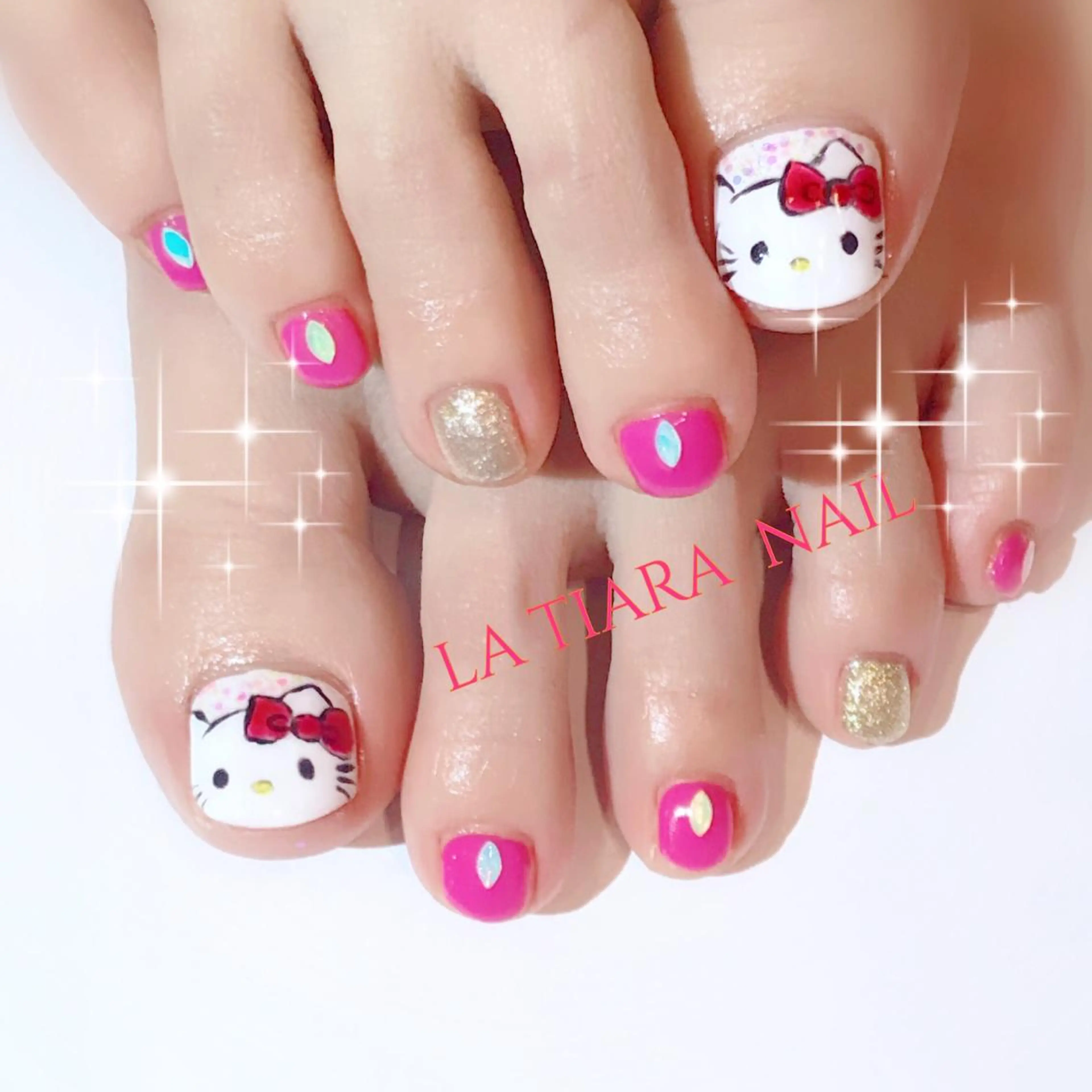 ネイル フットネイル Blue bird  nailのネイルデザイン