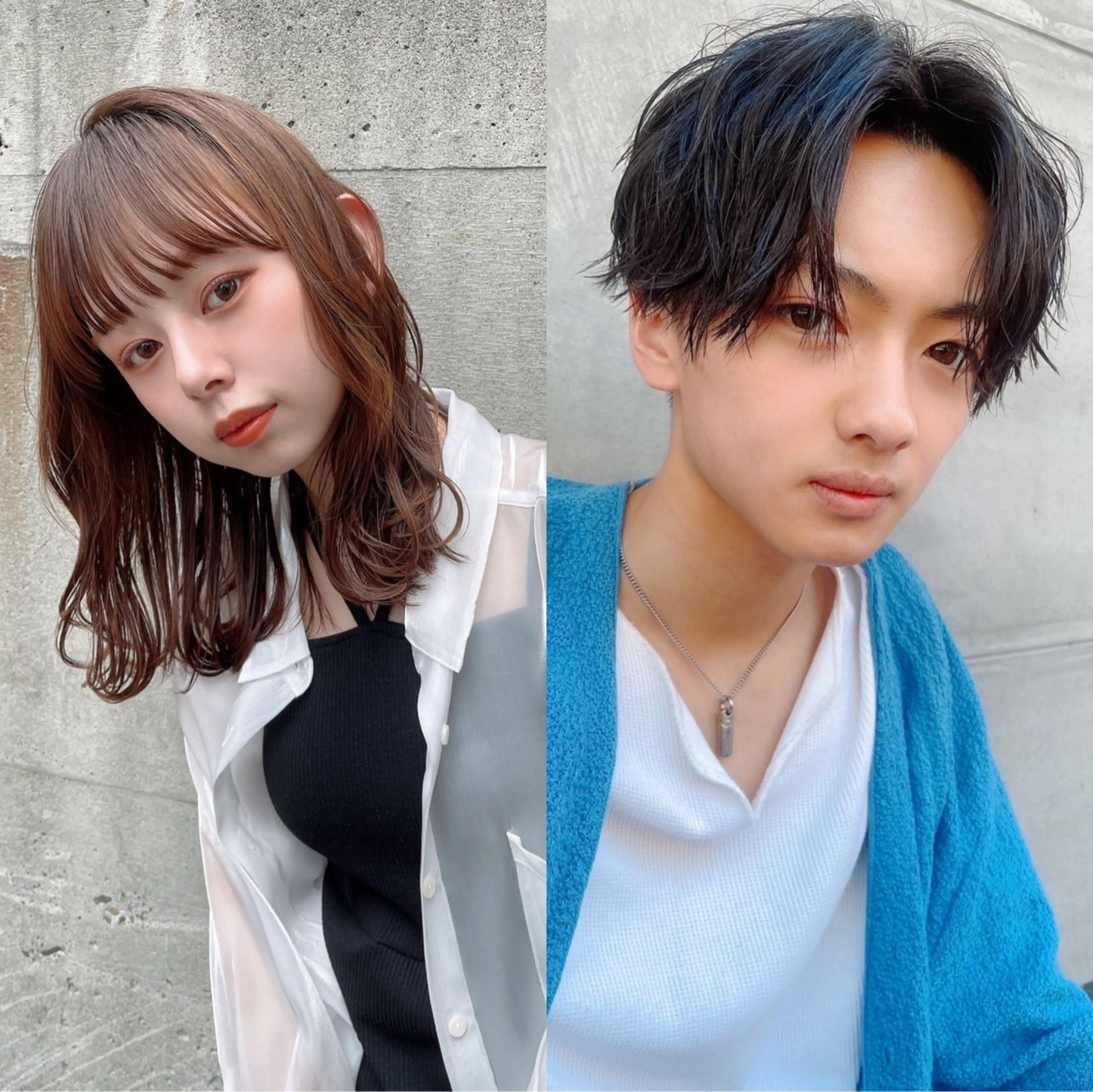 ミディアム カラー パーマ メンズ ダブルカラー/ 艶髪/SHISEIのヘアスタイル