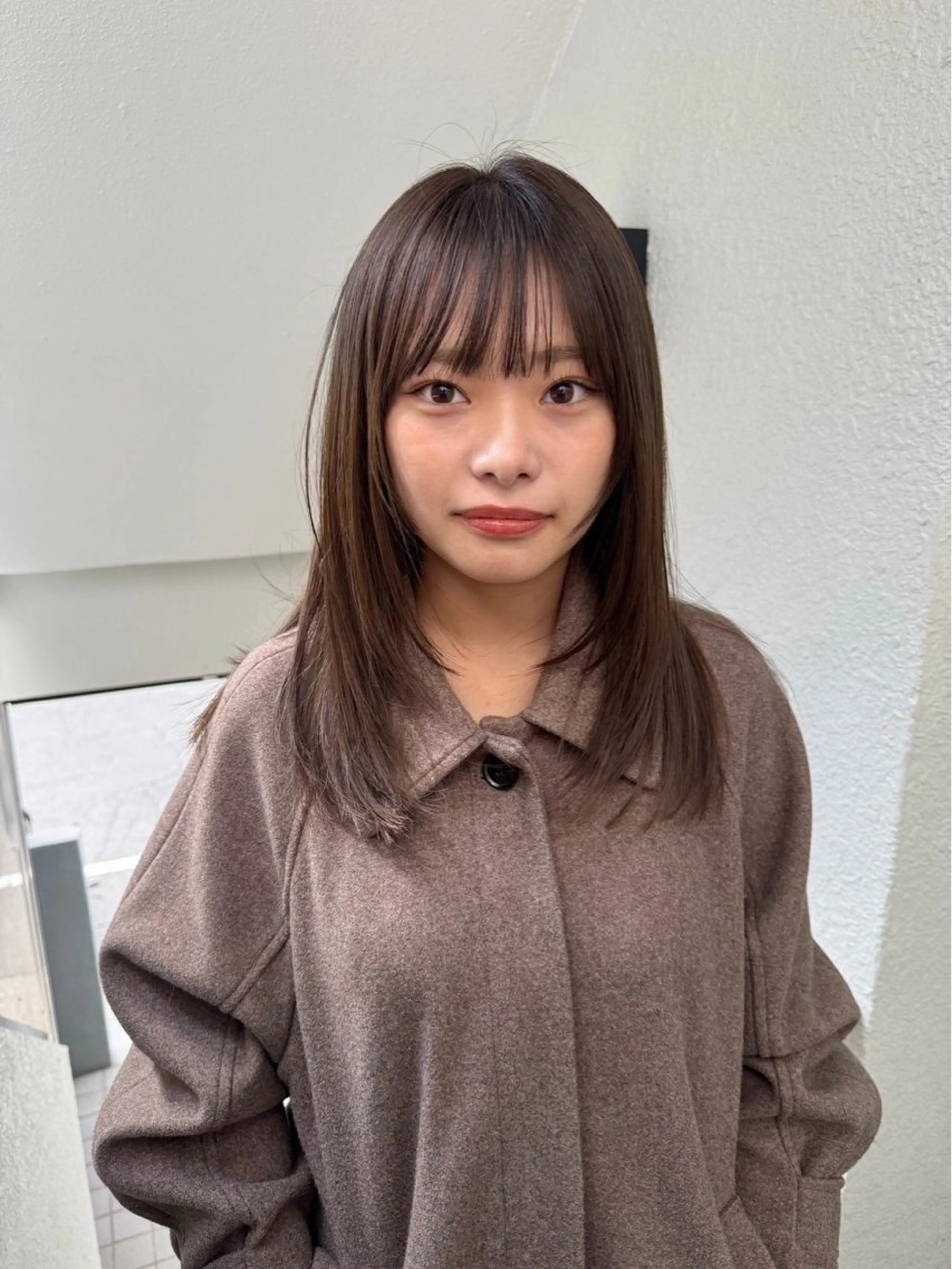 セミロング カラー カット レイヤーカット🍏 透明感カラー/ののかのヘアスタイル