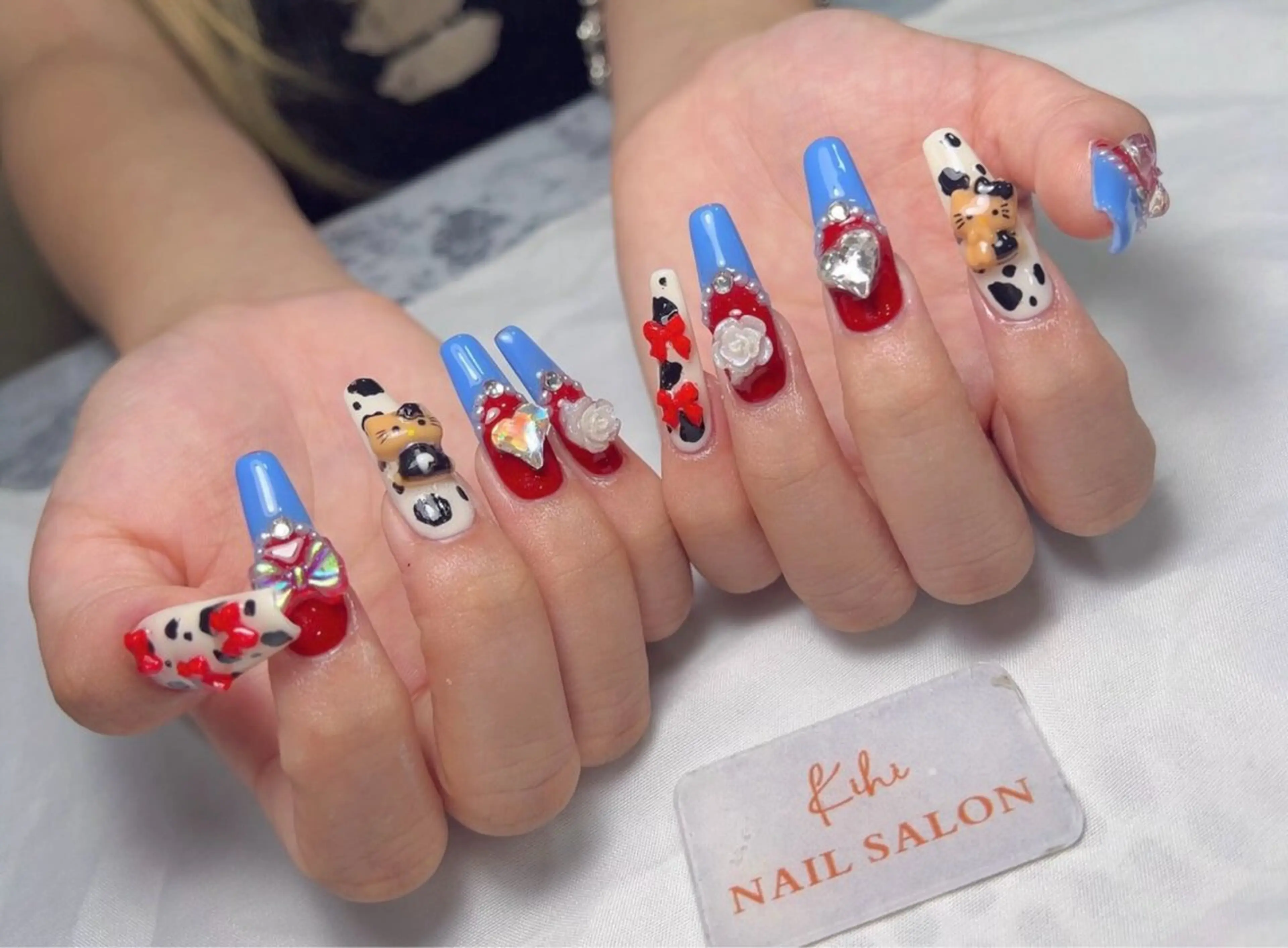 ネイル 長さ出し 持ち込み ハンドネイル 清水 ユナのネイルデザイン