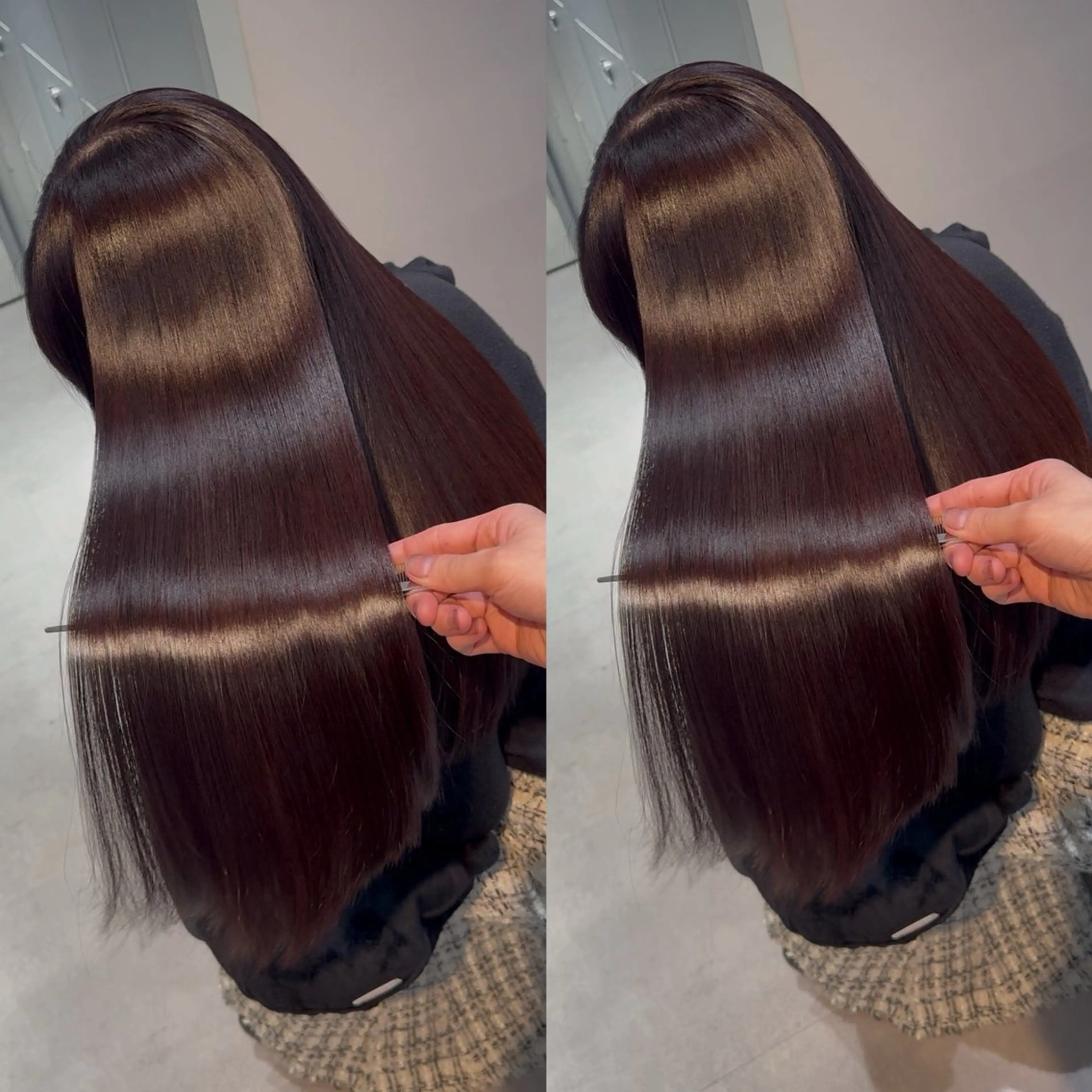 ロング カラー ブリーチ 髪質改善 縮毛矯正 トリートメント 酸性ストレート カット ヘアカラー 縮毛矯正 トリートメント 新宿/髪質改善支持率 Ｎｏ．1💍yasuのヘアスタイル