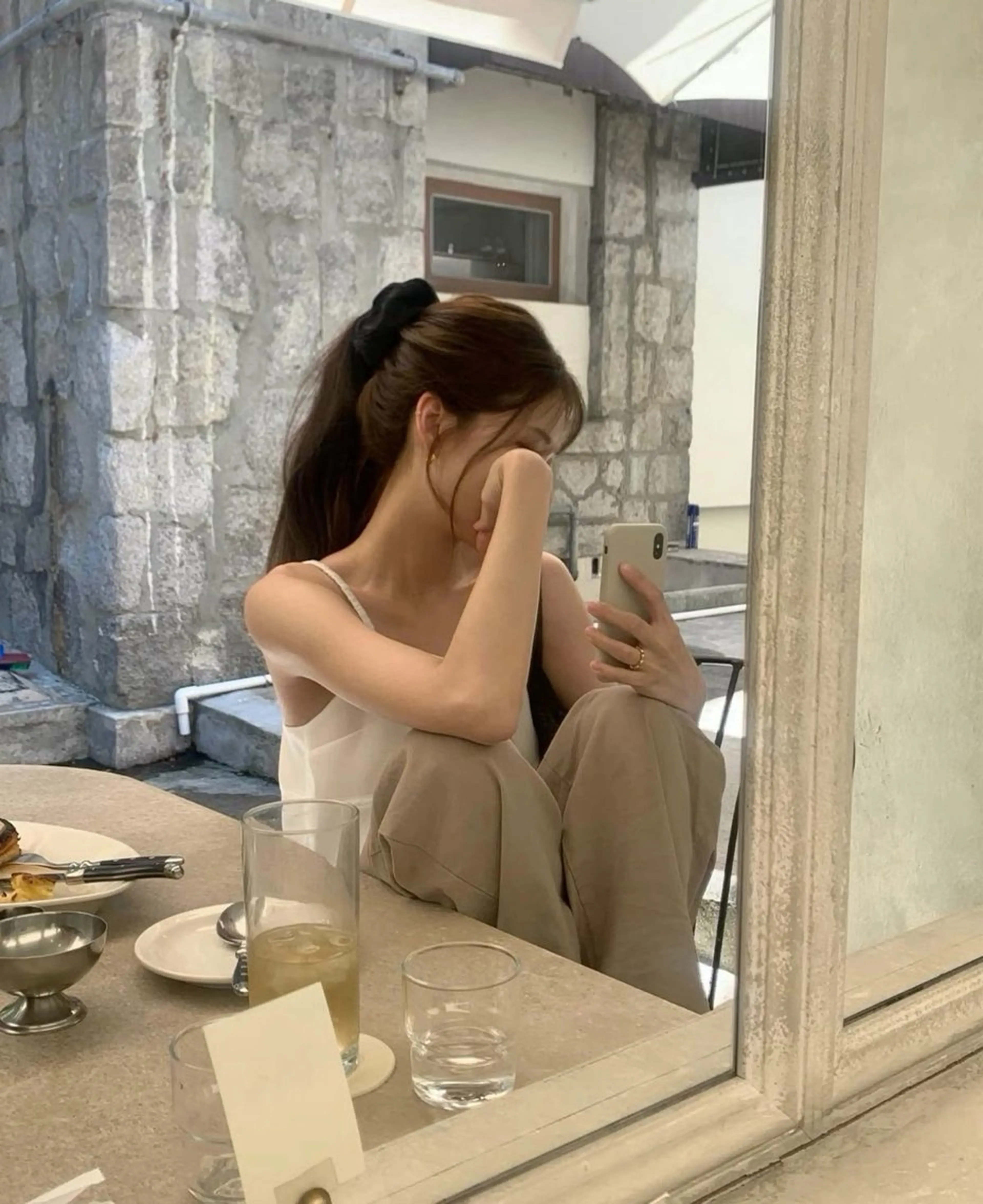 セミロング カラー カット ヘアカラー トリートメント 莉乃/縮毛矯正/髪質 改善/艶カラーのヘアスタイル