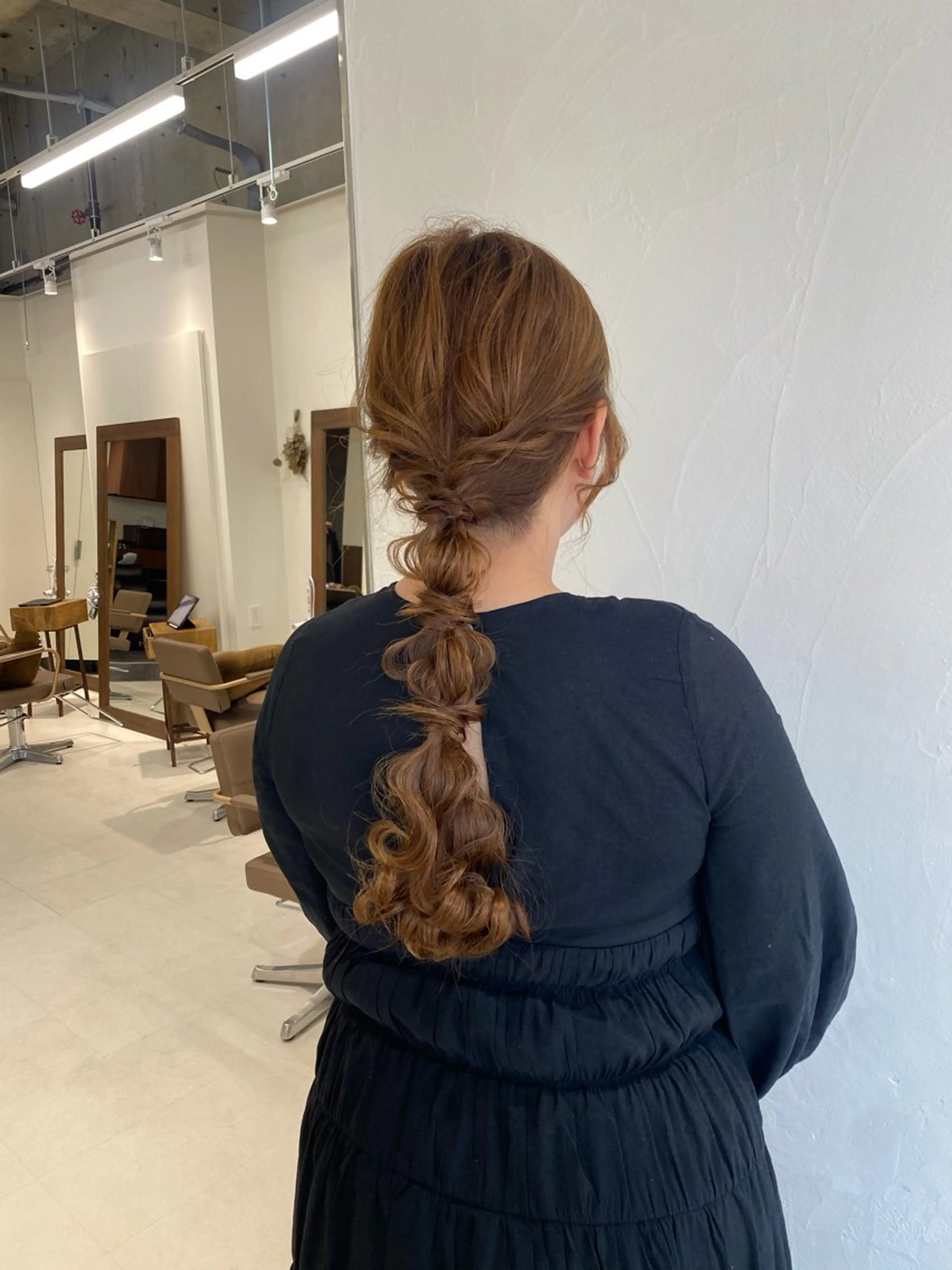 ロング ヘアアレンジ 暖色カラー /ヘアアレンジ/花鈴のヘアスタイル