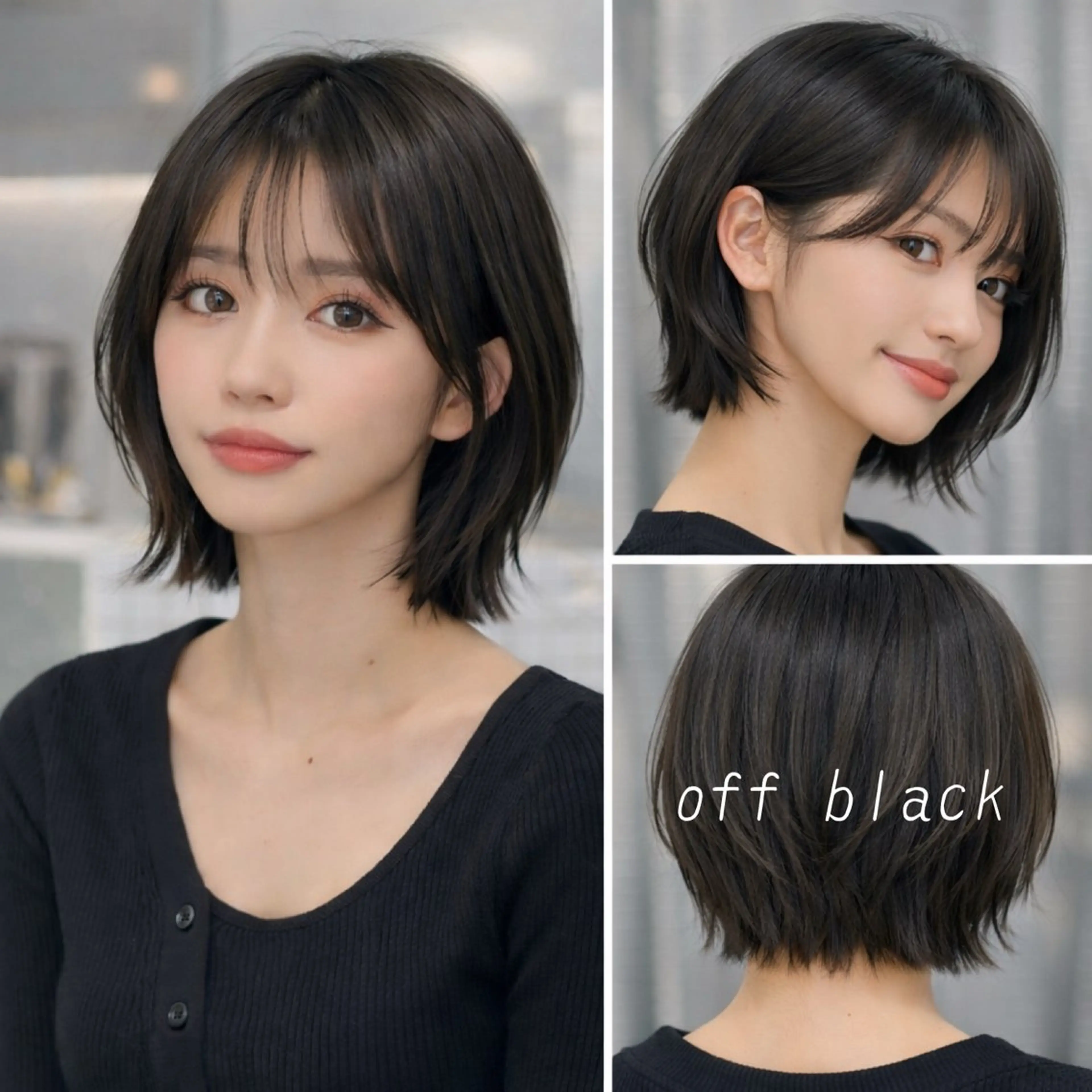 ミディアム カラー カット ヘアカラー 韓国風レイヤー/ 艶カラー竹内貫のヘアスタイル