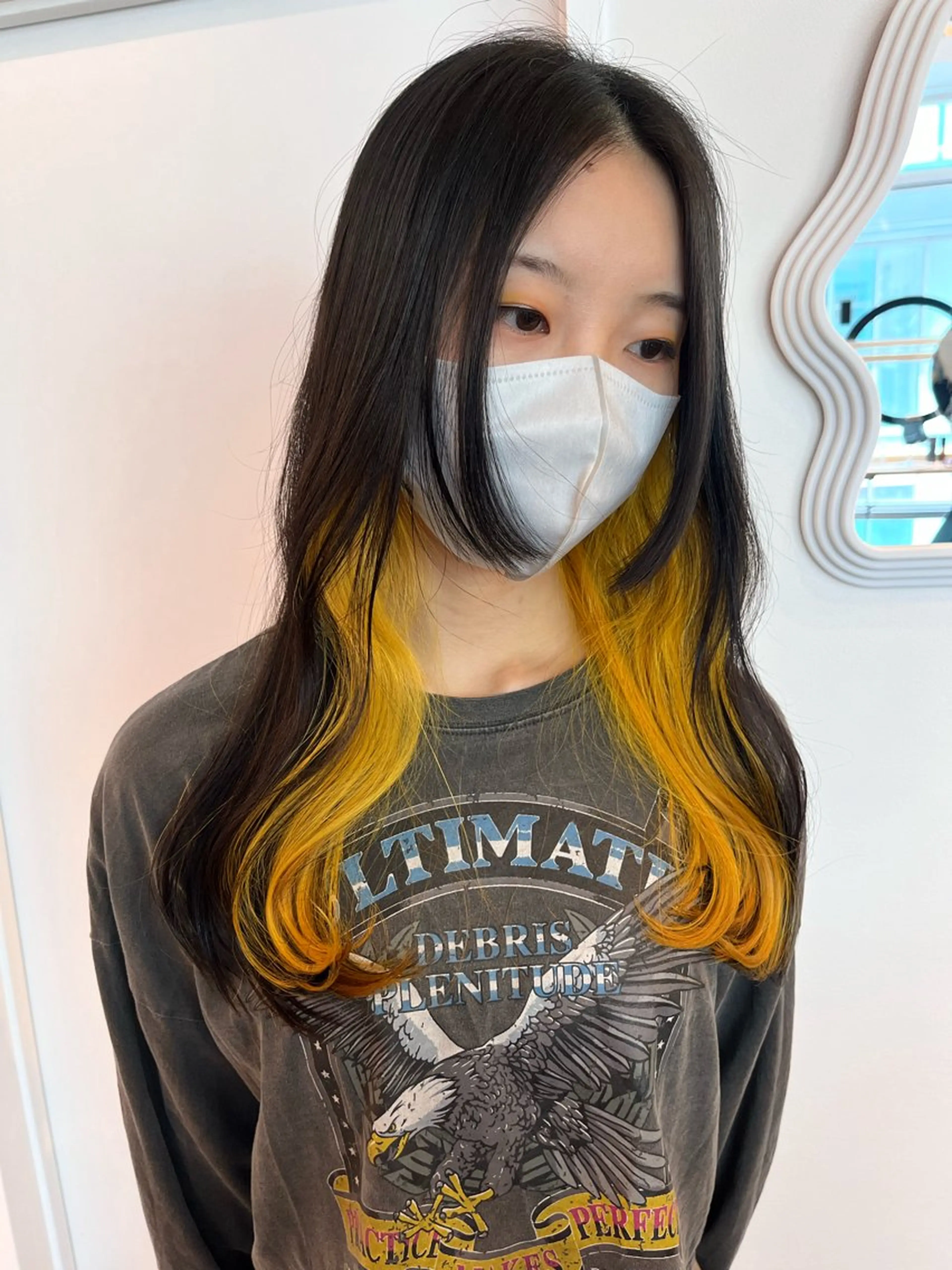 ロング カラー 姫カット レイヤーカット/韓国 ヘア/ honokaのヘアスタイル