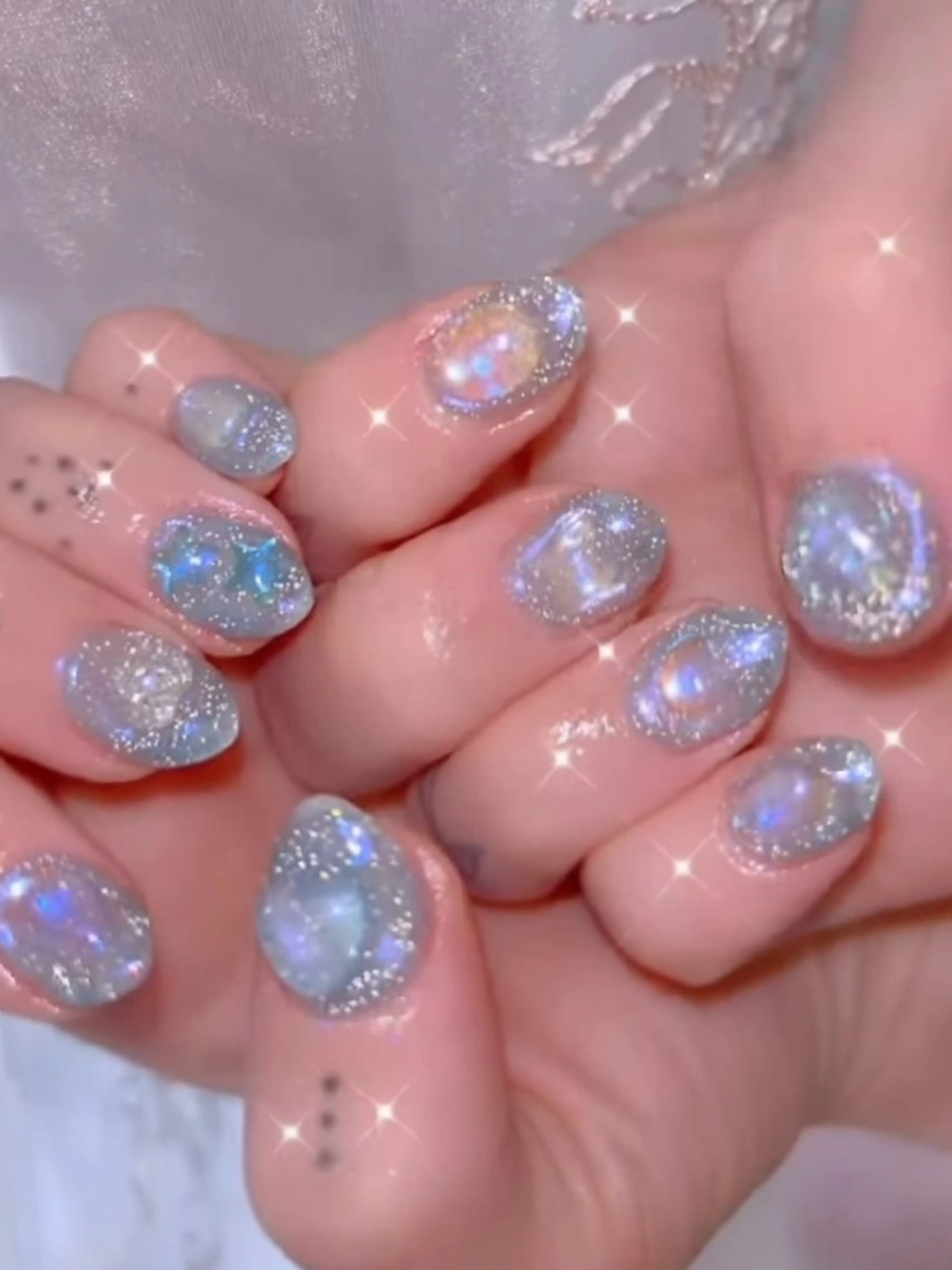 ネイル 長さ出し ジェルネイル 韓国ネイル マグネットネイル ニュアンスネイル I LOVE ME NAIL.。.:*♡のネイルデザイン