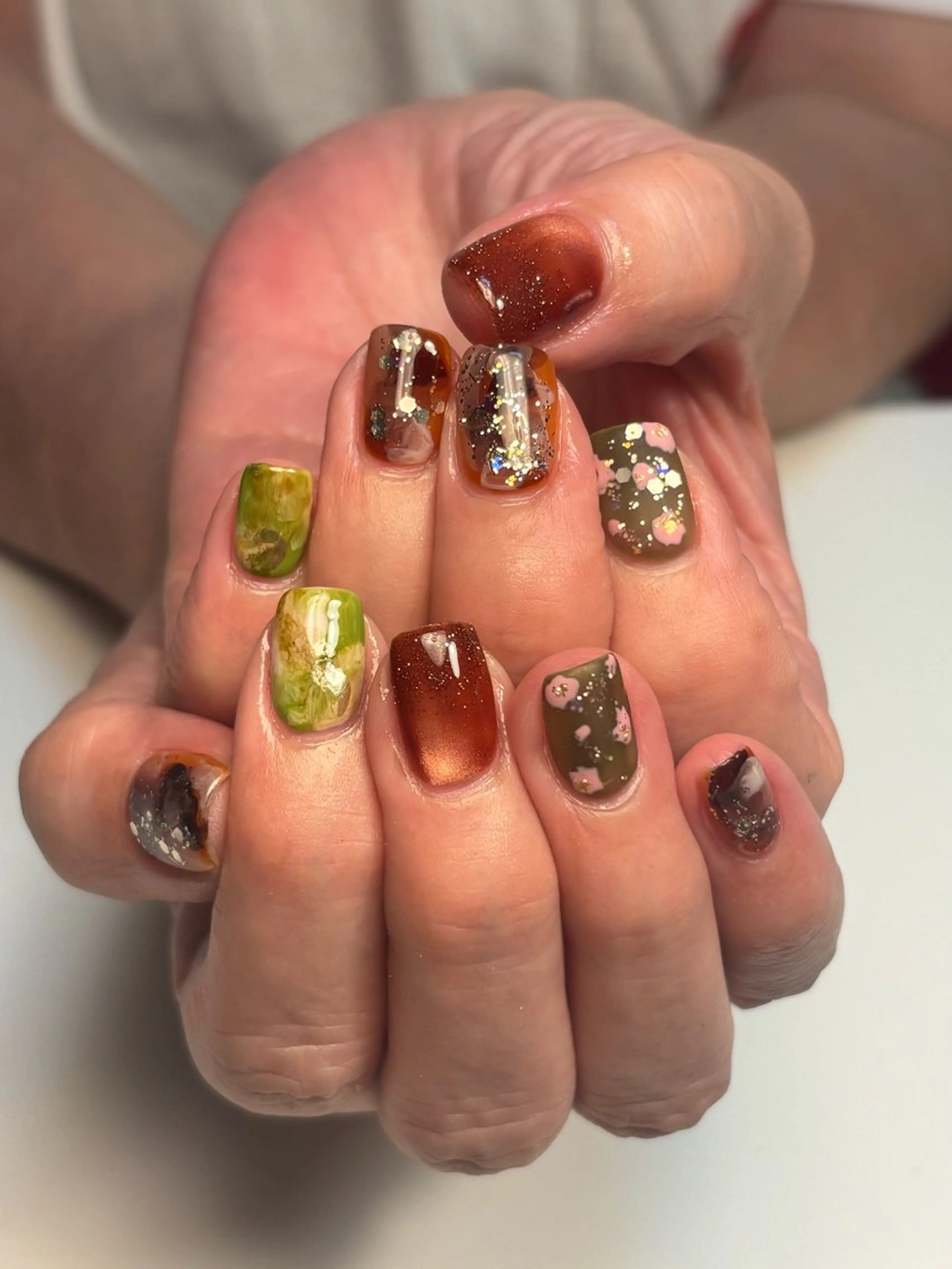 ネイル ニュアンスネイル ハンドネイル relaxation boutique LICO所属・タグチ カオリのネイルデザイン