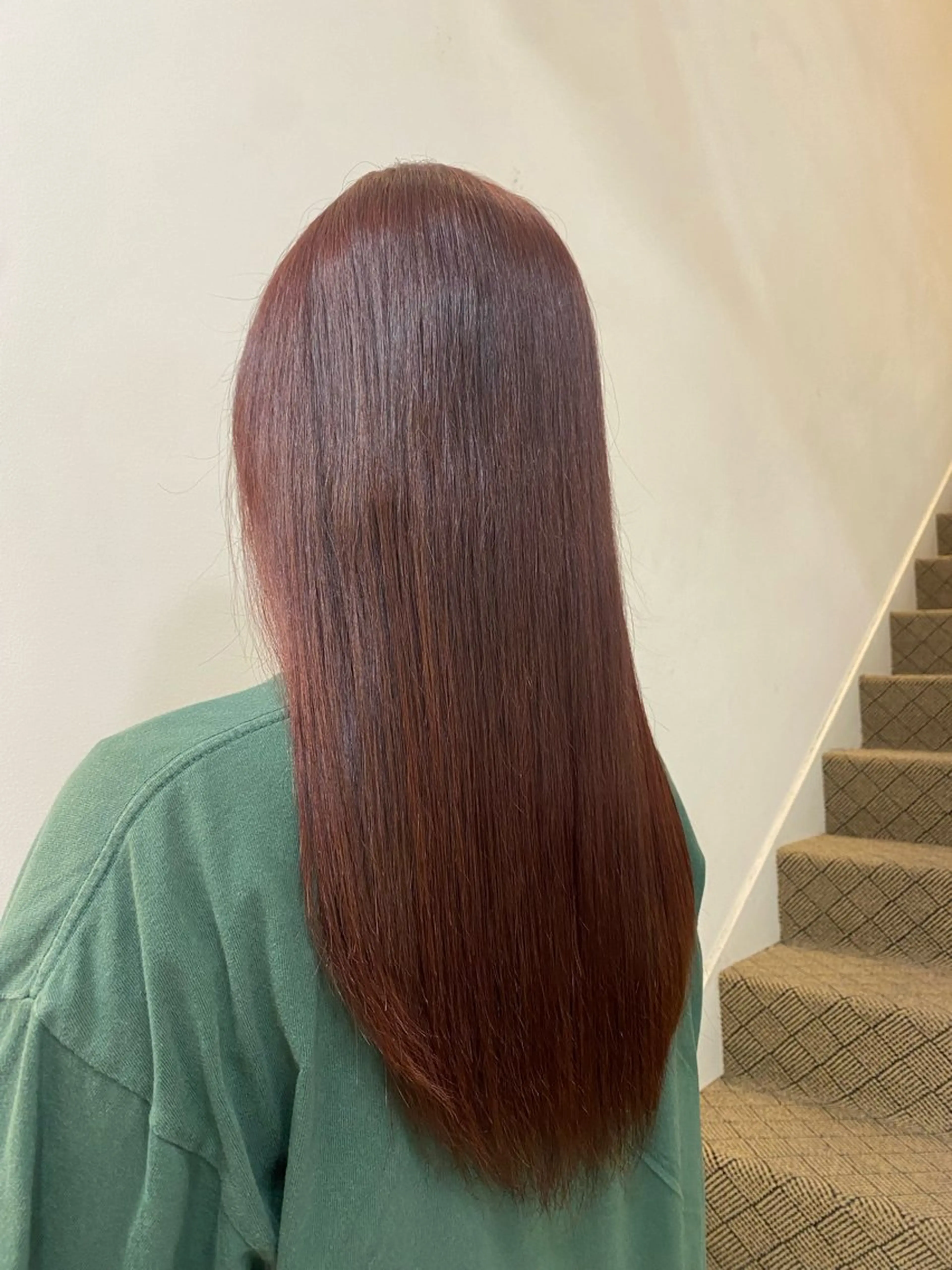 カラー ピンクカラー 平井 沙奈のヘアスタイル