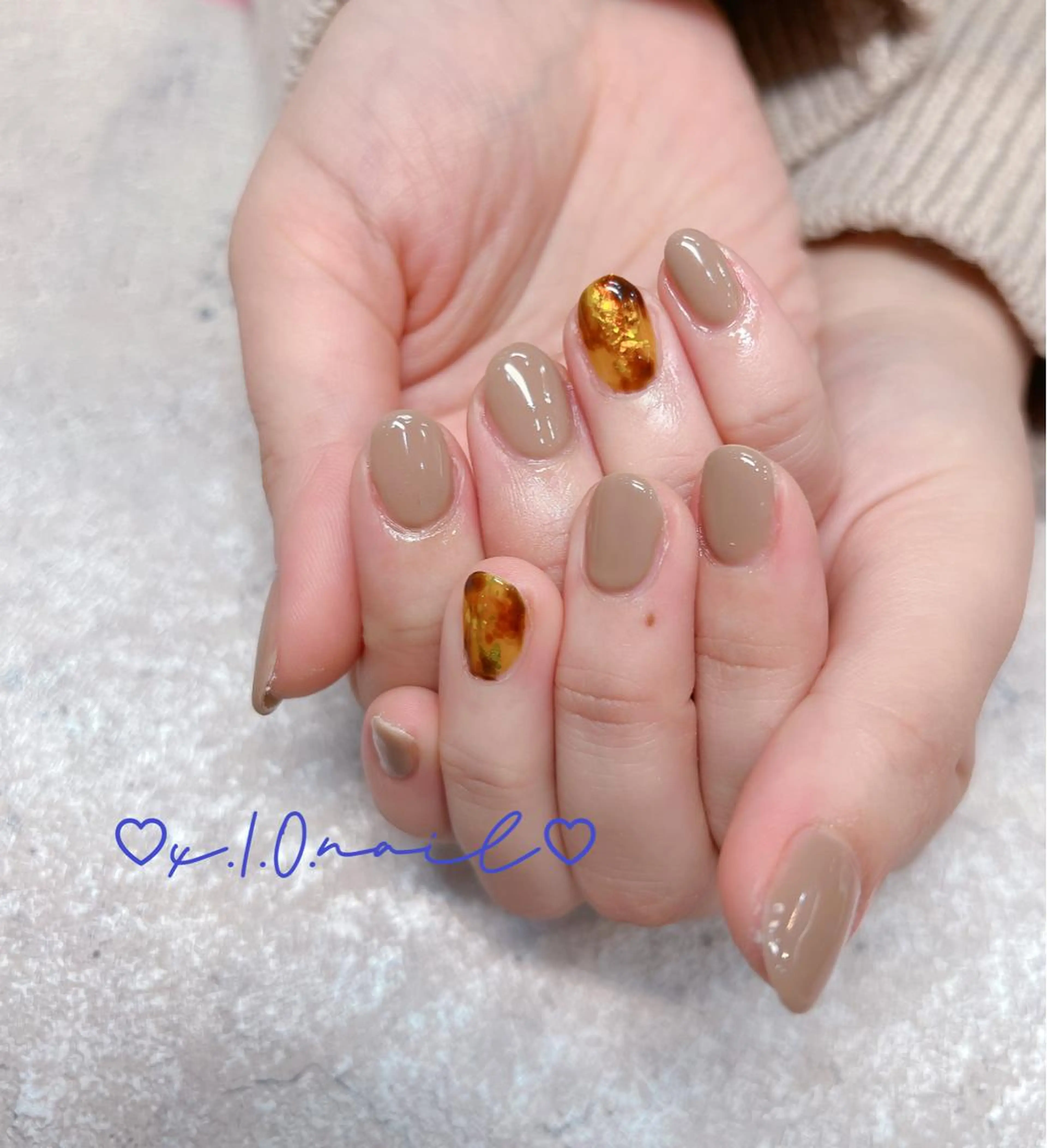 ネイル アニマル柄 アートネイル ニュアンスネイル ネイルチップ ハンドネイル x.1.0.nail ♡Cのネイルデザイン