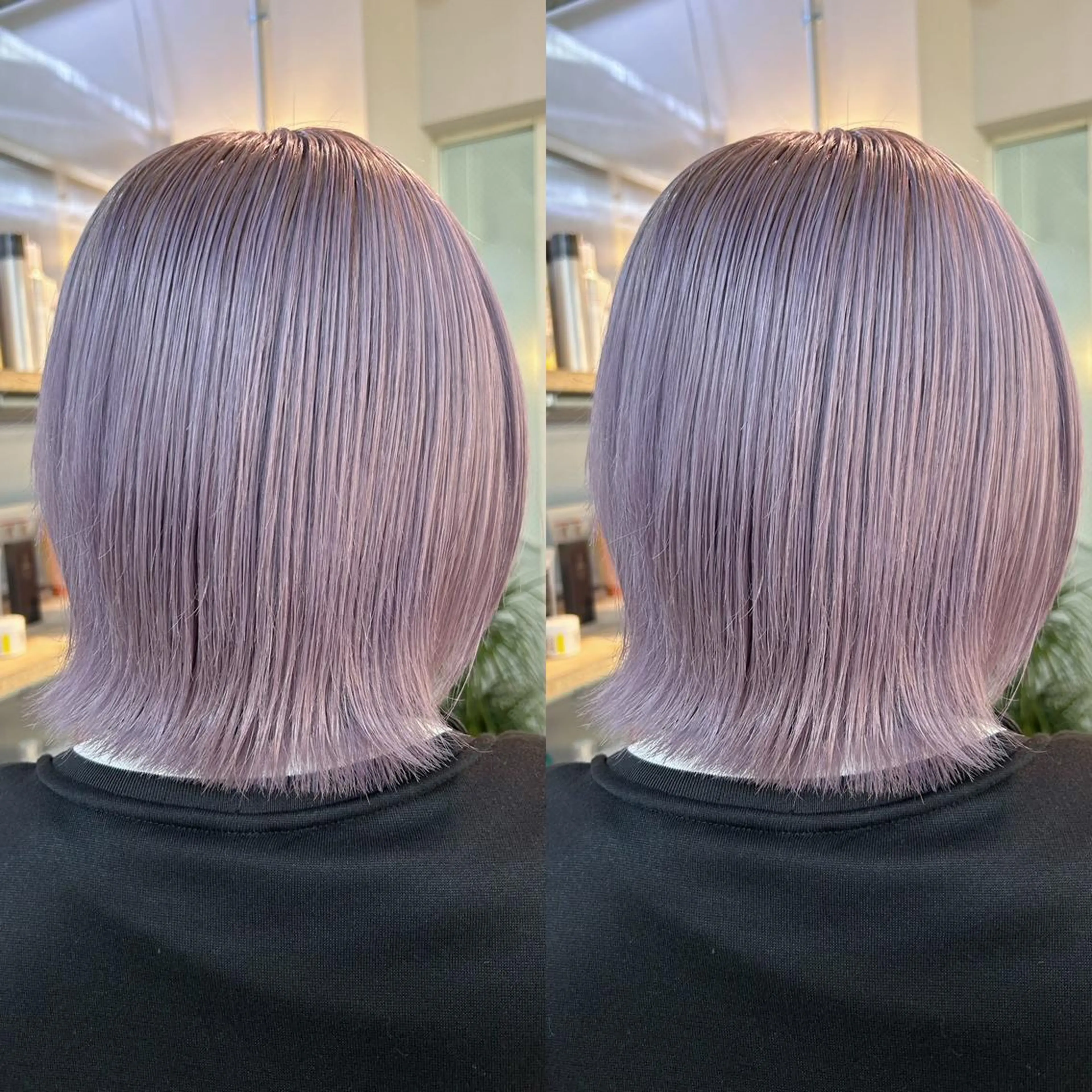 ミディアム カラー ヘアカラー トリートメント yoriダブルカラー 代表すがわらのヘアスタイル