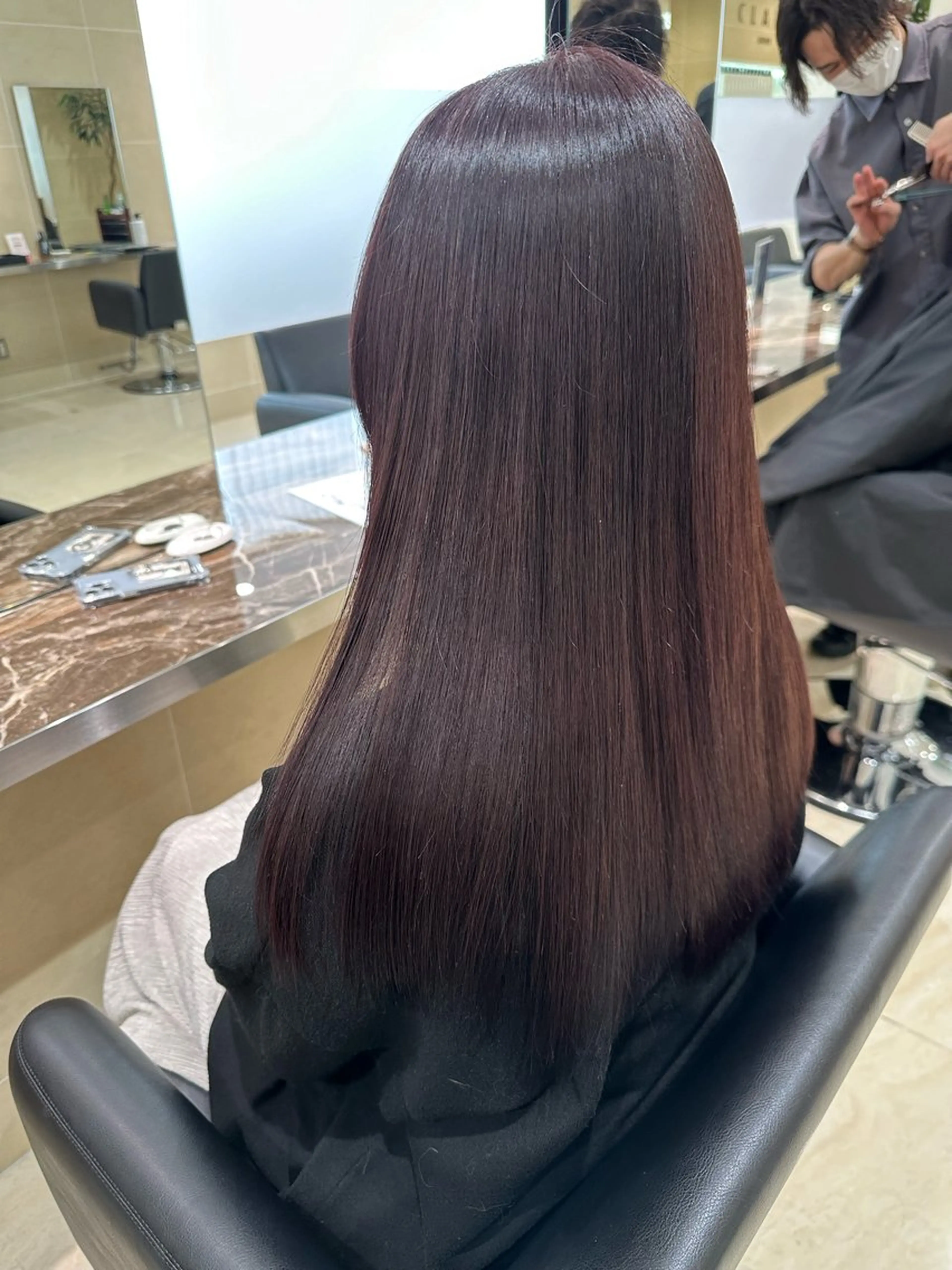 [🌟人気🌟]エステカラー＋カット＋髪質改善トリートメント 🫧の写真