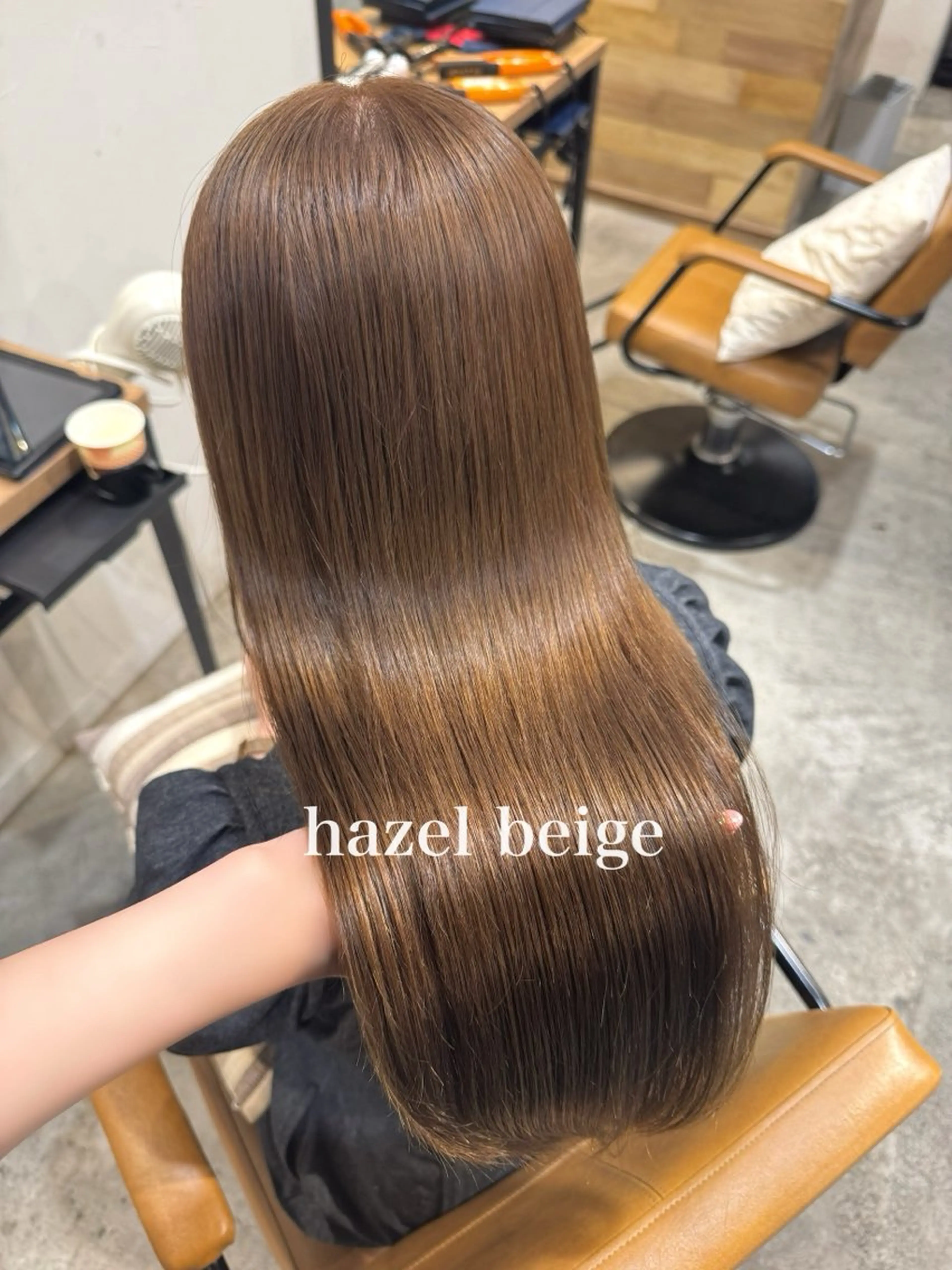 ロング カラー カット ヘアカラー トリートメント ヘッドスパ 顔まわり/艶カラー/ 🤎himari🤎のヘアスタイル