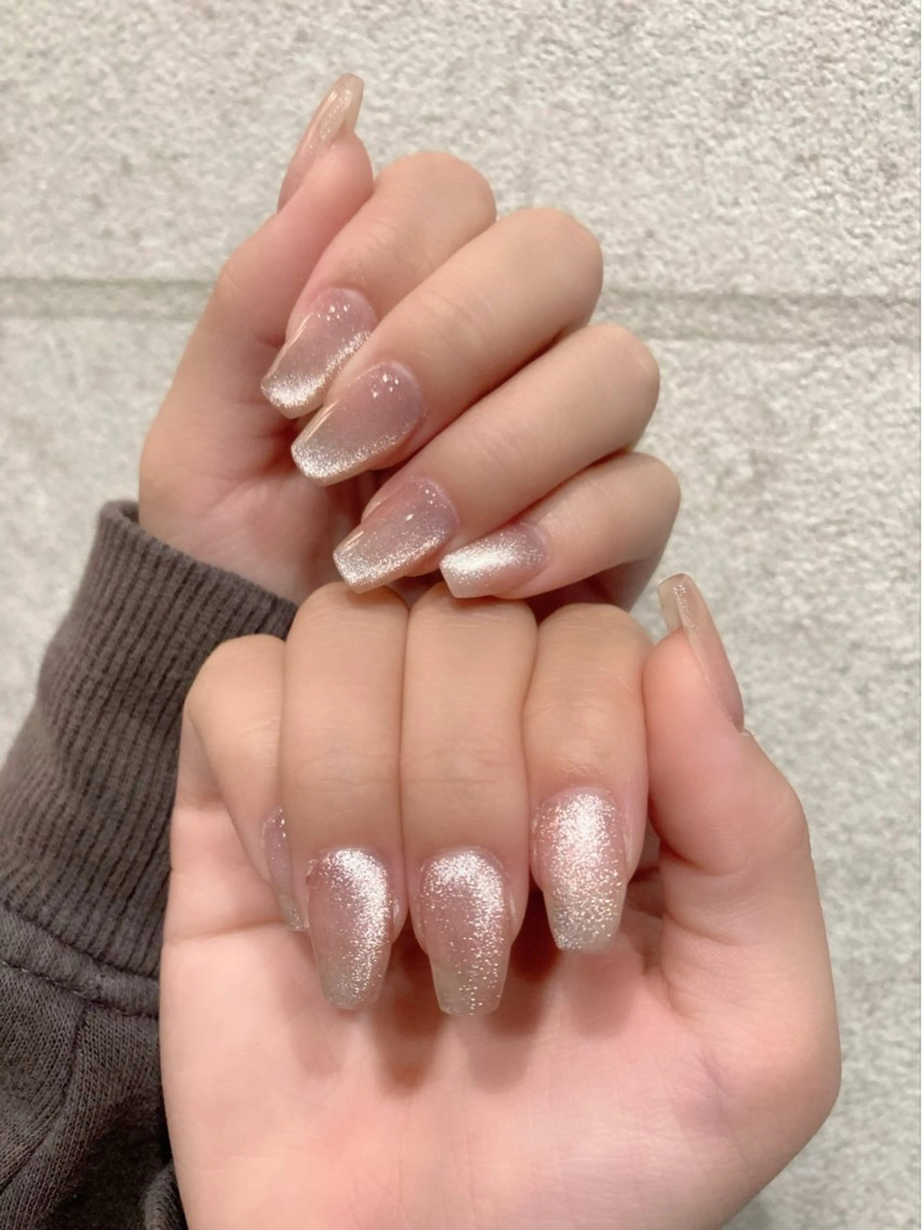 ネイル ジェルネイル マグネットネイル ワンカラーネイル 大山 なつみのネイルデザイン