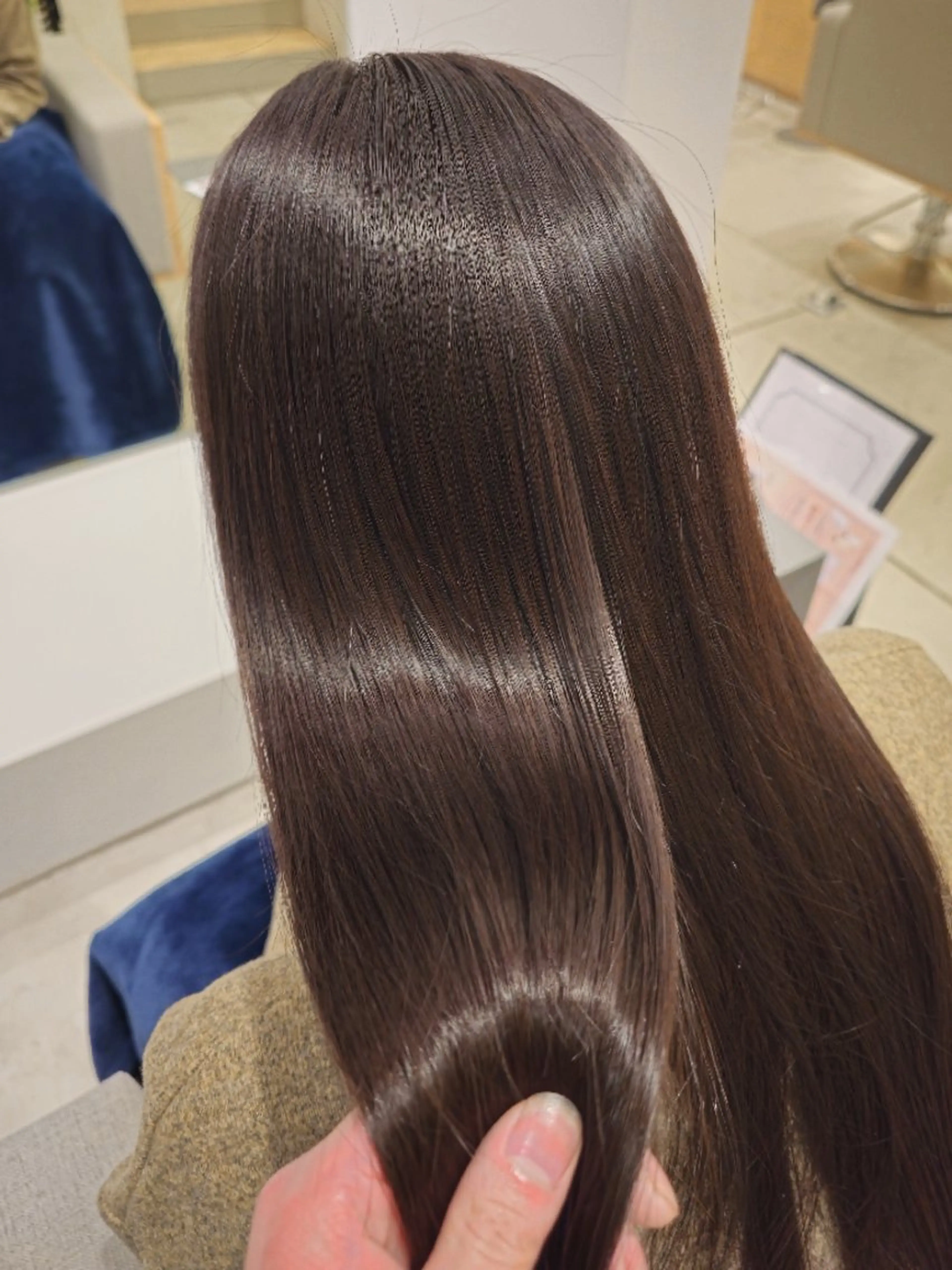 ロング 縮毛矯正 トリートメント ✂髪質改善ストレート NO.1 深澤 颯斗のヘアスタイル