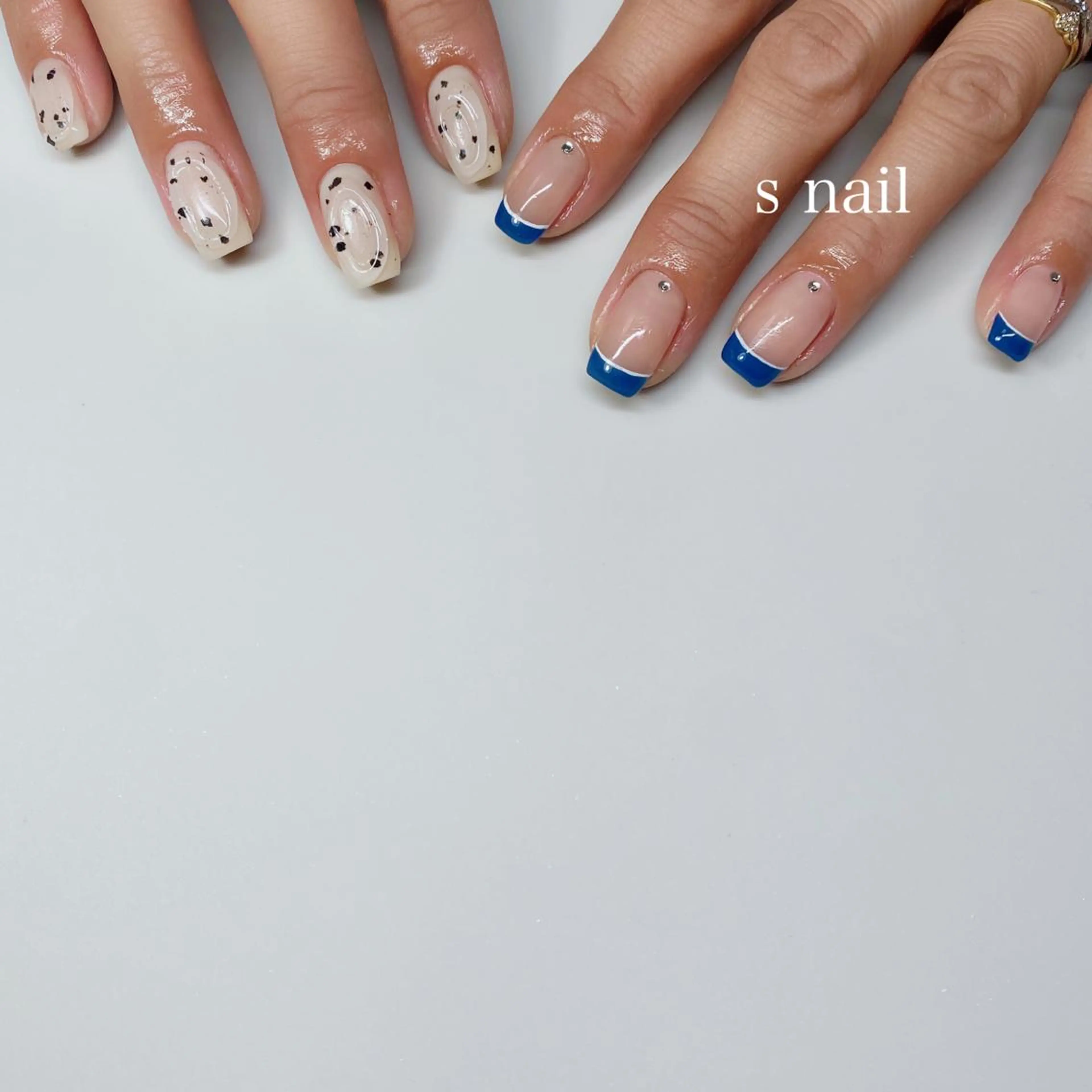 ネイル フレンチネイル ニュアンスネイル ハンドネイル s nail さとよしみゆきのネイルデザイン