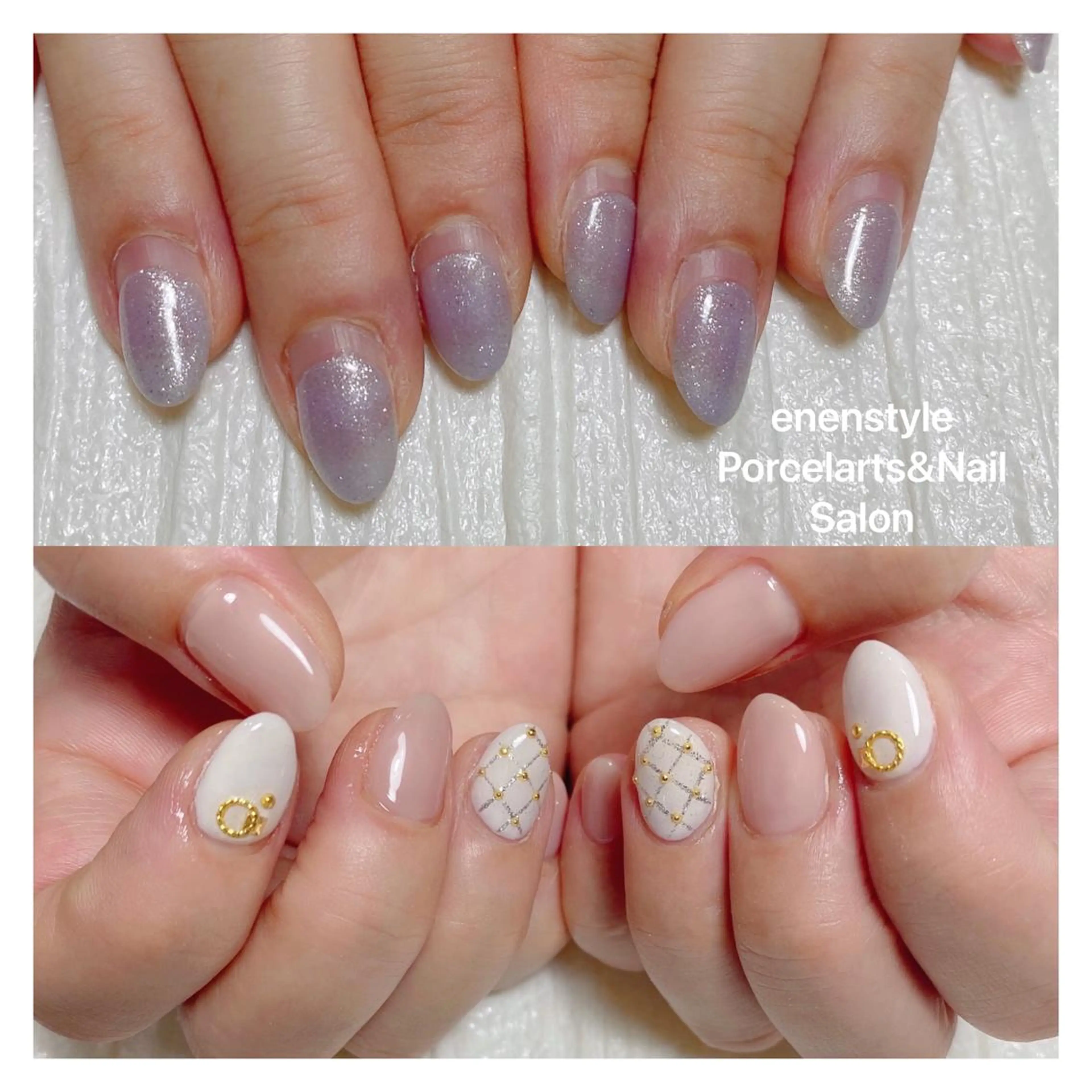 ミディアム ネイル ハンドネイル 👑enen style👑のネイルデザイン