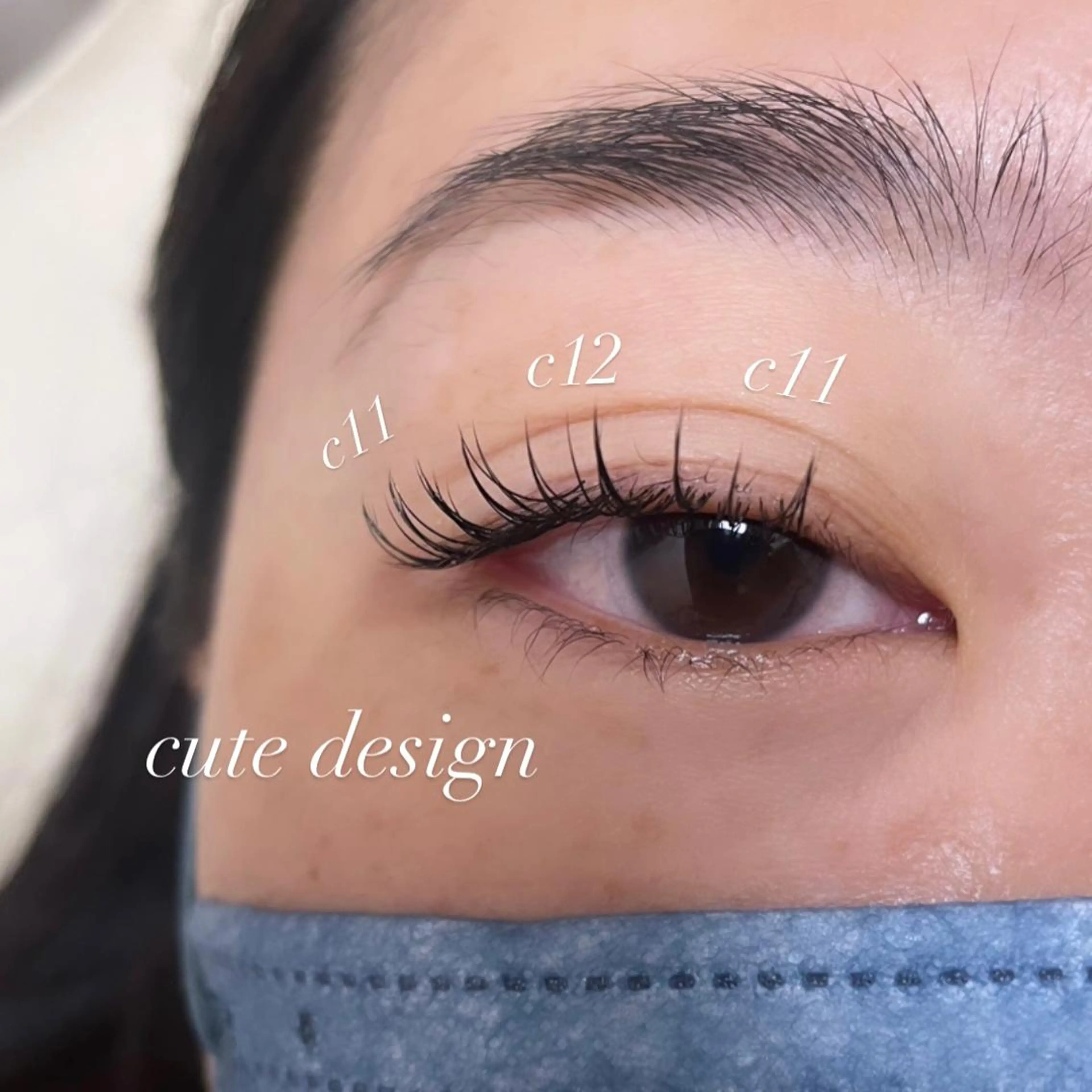 マツエク・マツパ ami eyeを可愛く♡のマツエク・マツパデザイン