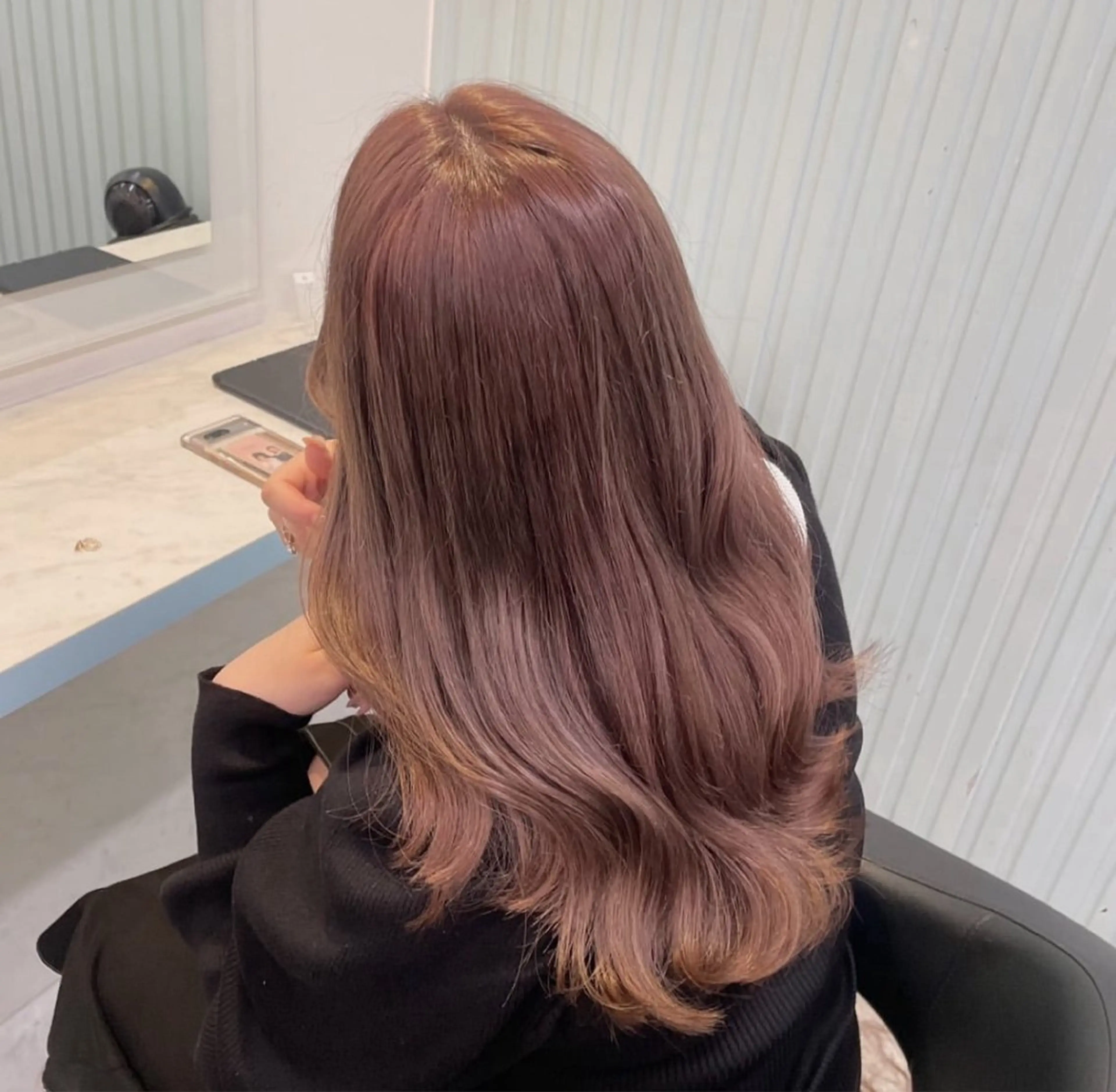 ミディアム ヘアカラー トリートメント 顔周りレイヤー/新宿 /モテ艶カラー/航介のヘアスタイル