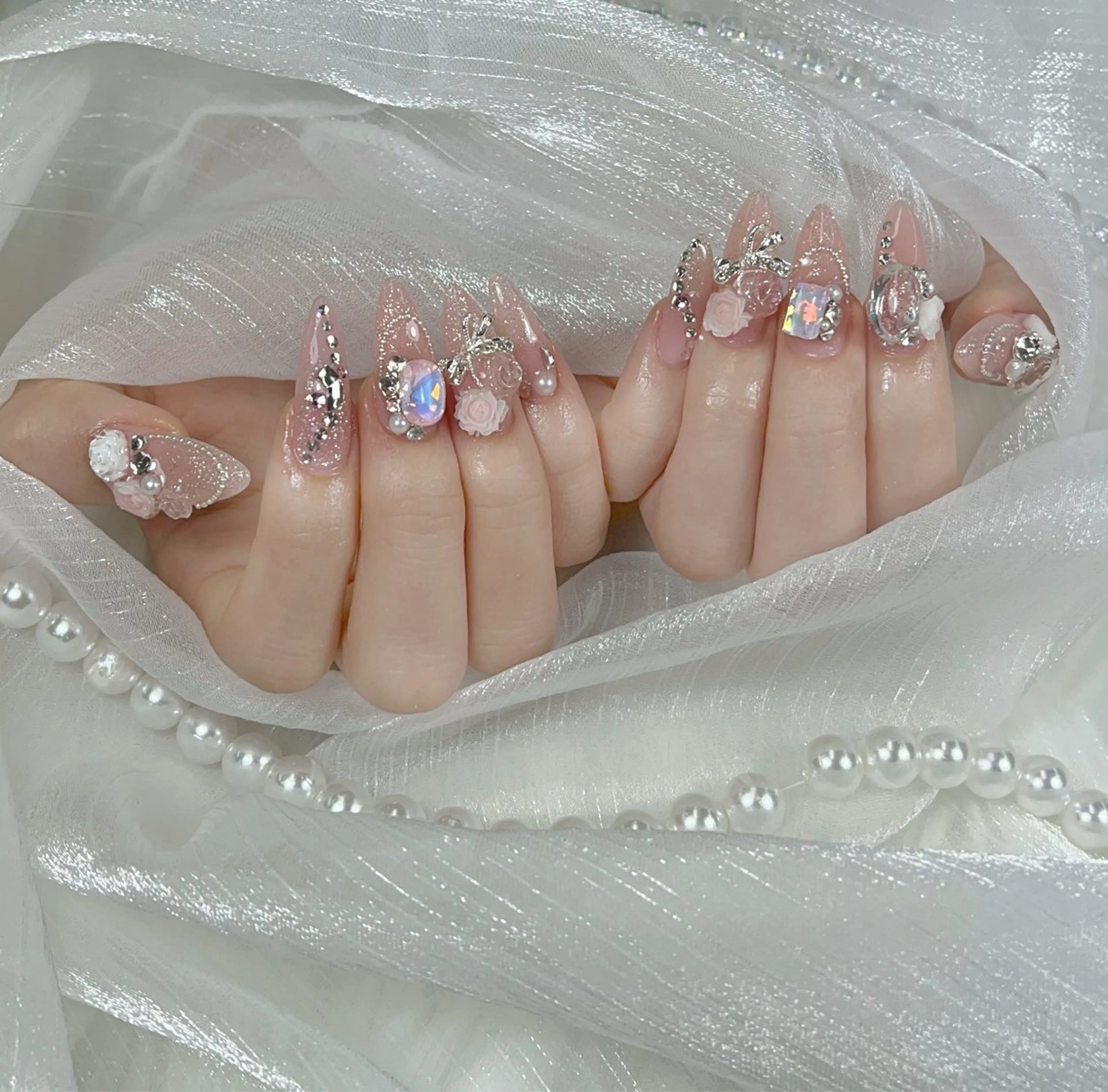 ネイル チークネイル フットネイル ジェルネイル 韓国ネイル マグネットネイル ハンドネイル KING_NAIL YUMIのネイルデザイン