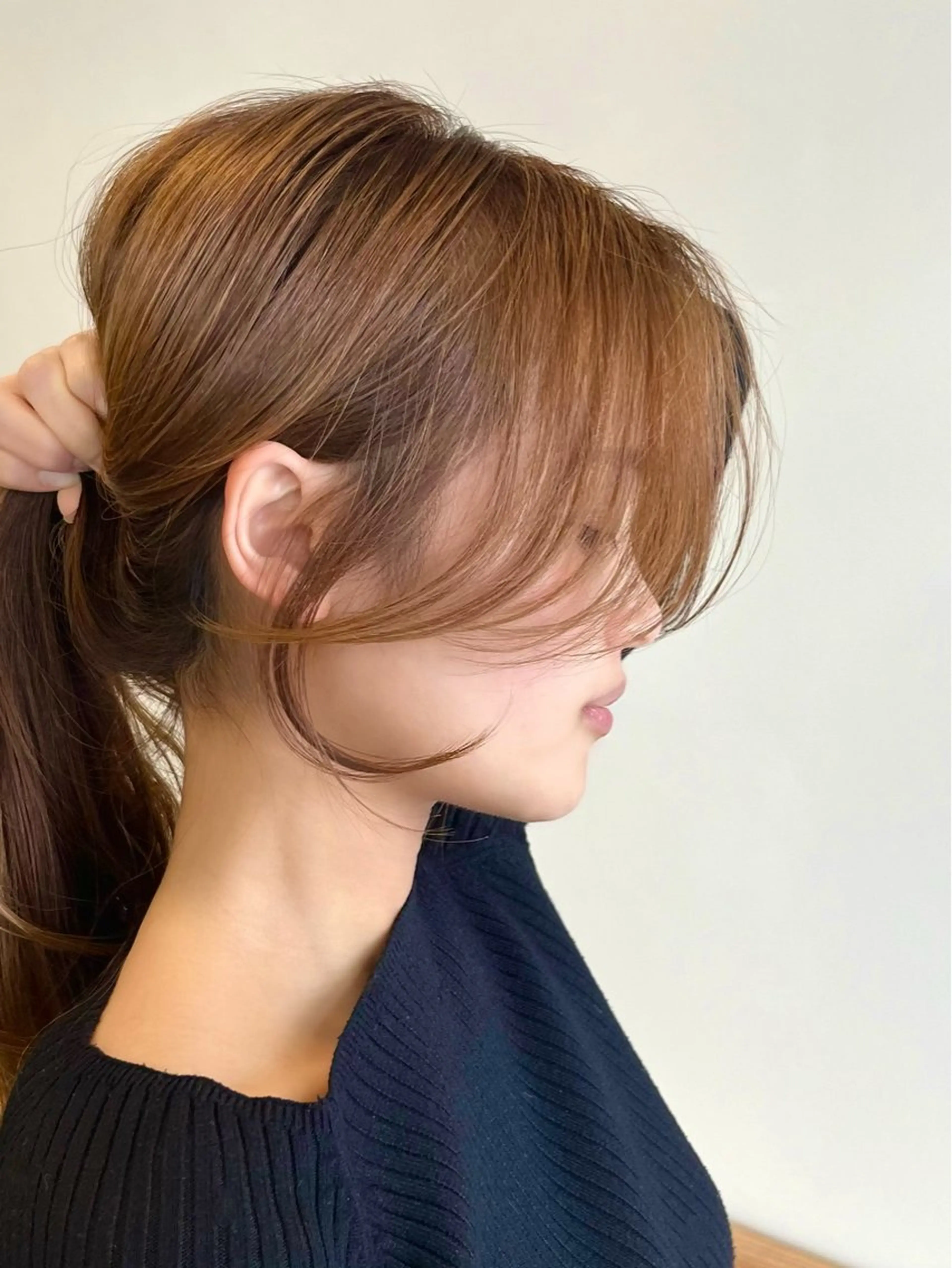ロング カラー ショートボブ ブルーカラー ブルーグレー ブルーグレージュ グレージュ カット ヘアカラー VIEW EHIME 齋藤  あつきのヘアスタイル