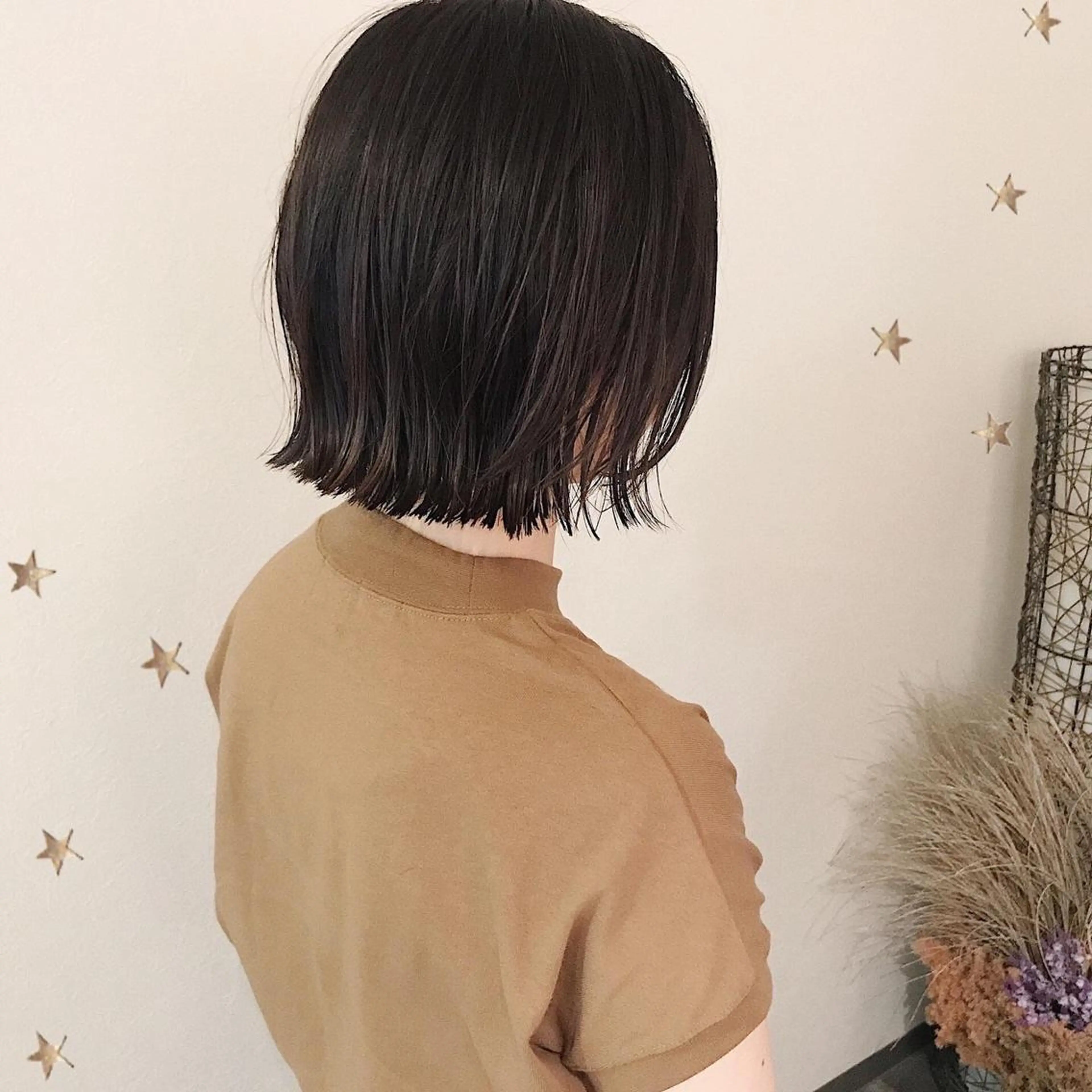 ミディアム カラー カット ヘアカラー 市川 千夏のヘアスタイル