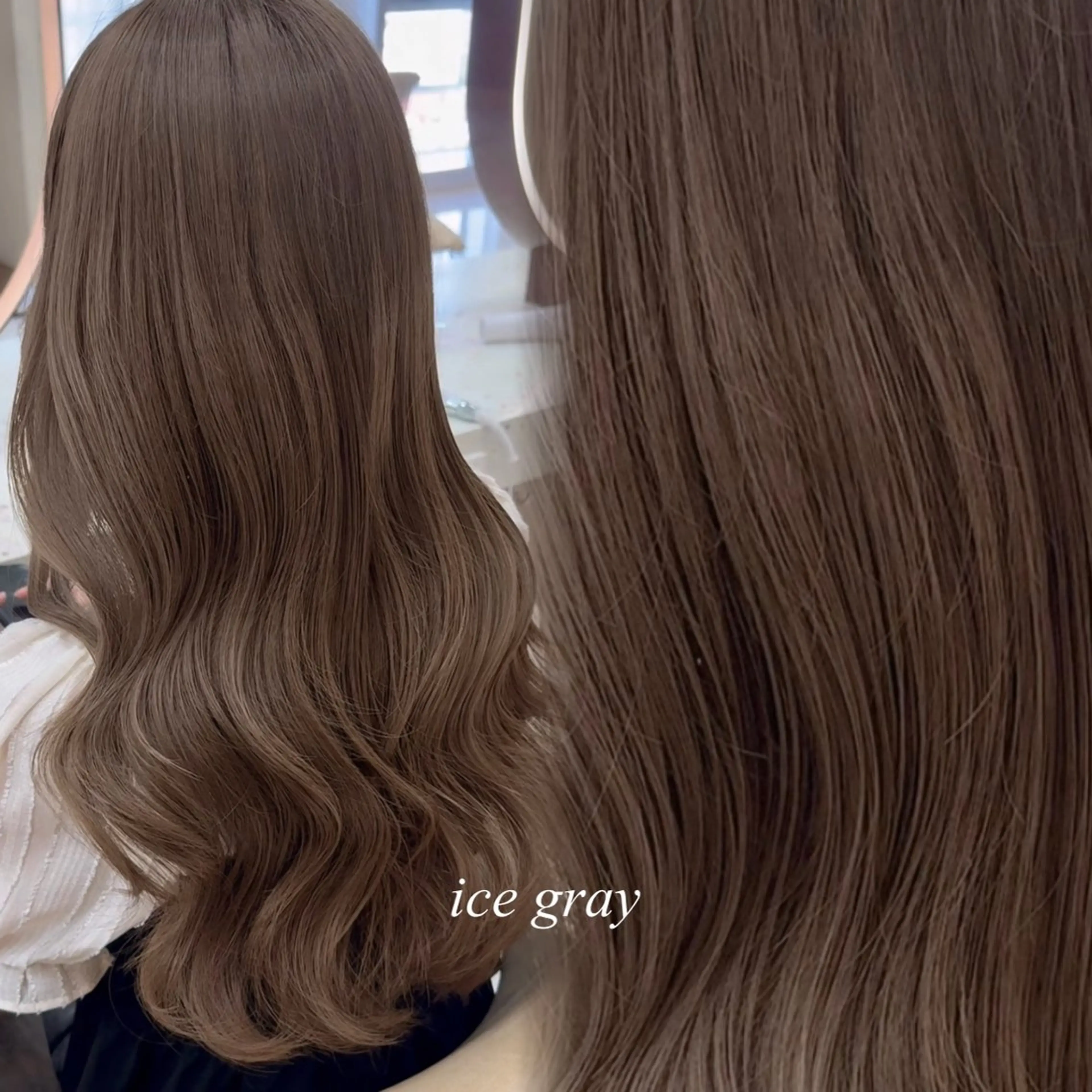 ロング カラー ヘアカラー トリートメント レイヤー/ブリなしW 美玖のヘアスタイル