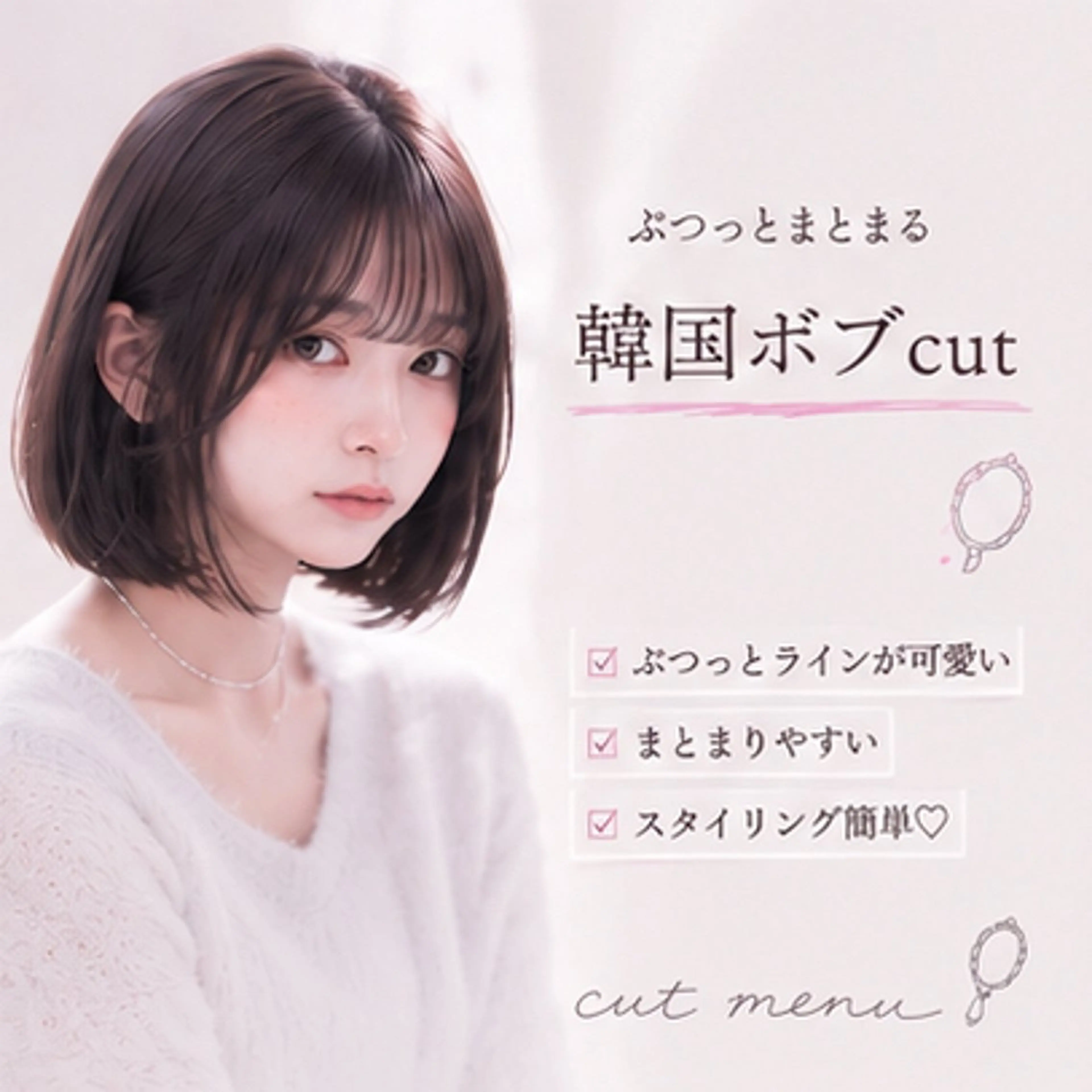 ぷつっとまとまる韓国ボブcut🪞の写真