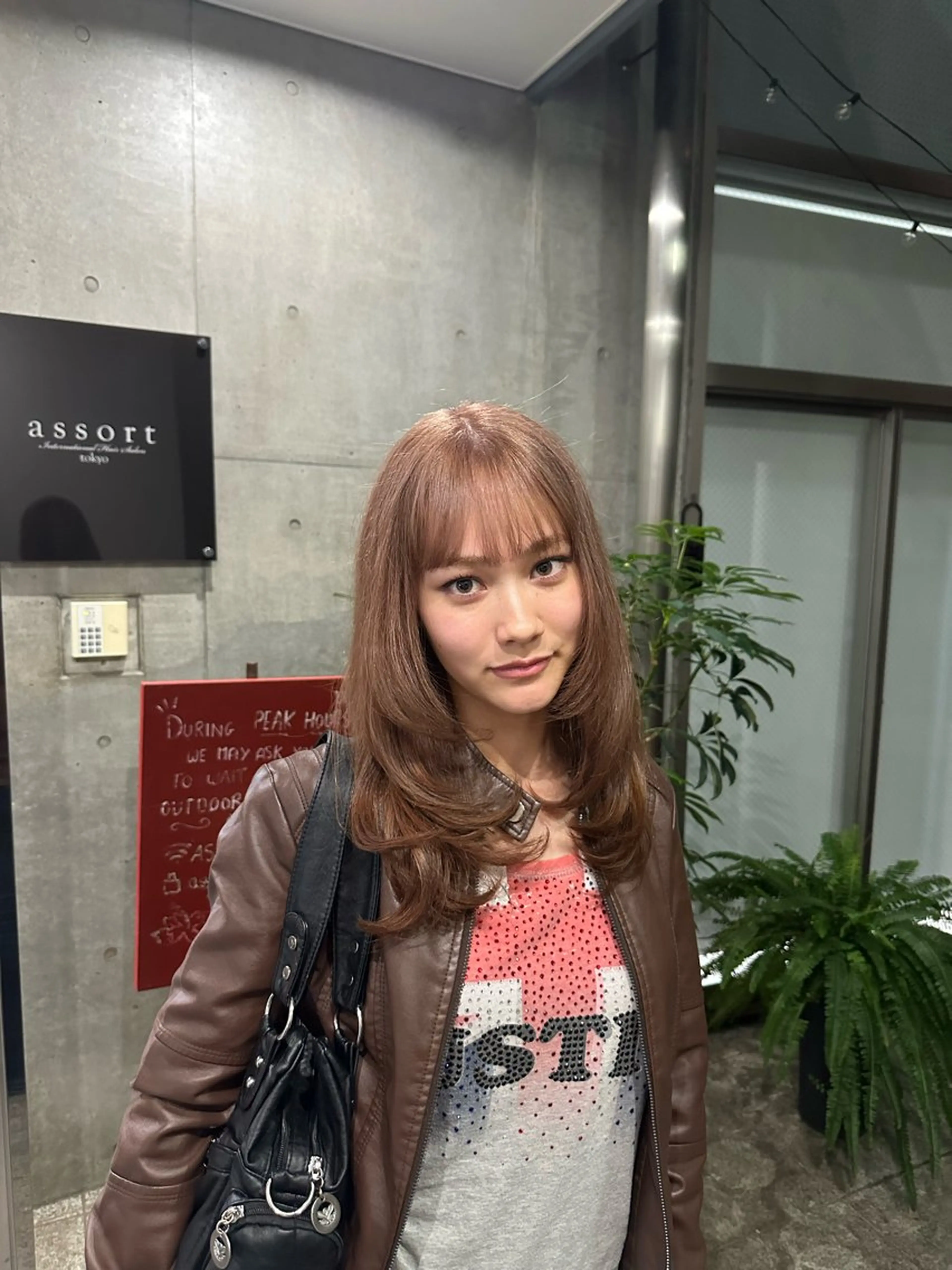 ミディアム ミルクティーブラウン ヘアカラー 透明感カラー/外苑前 /MIRAI🇰🇷のヘアスタイル