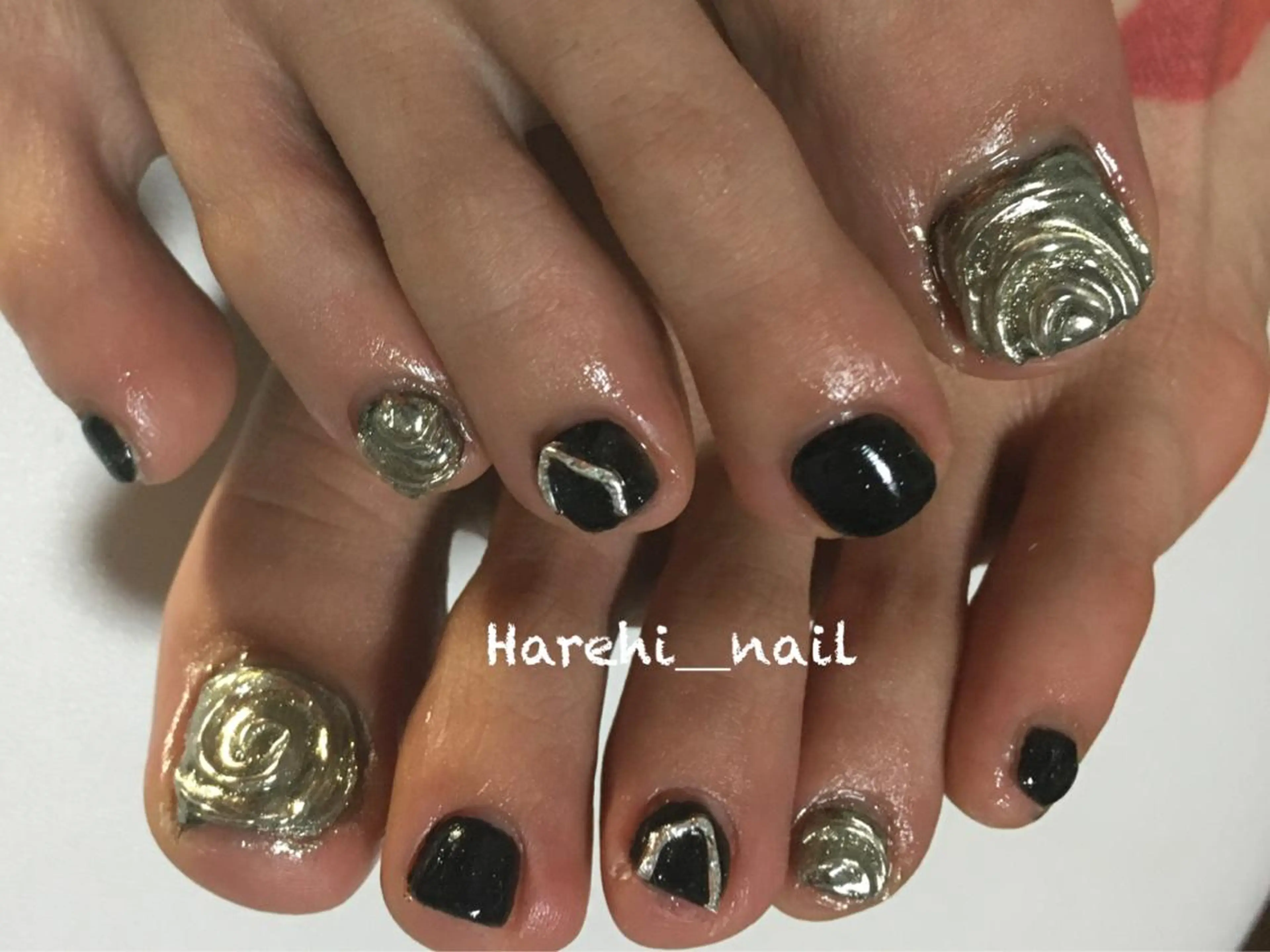 ネイル フットネイル Harehi_ nailのネイルデザイン