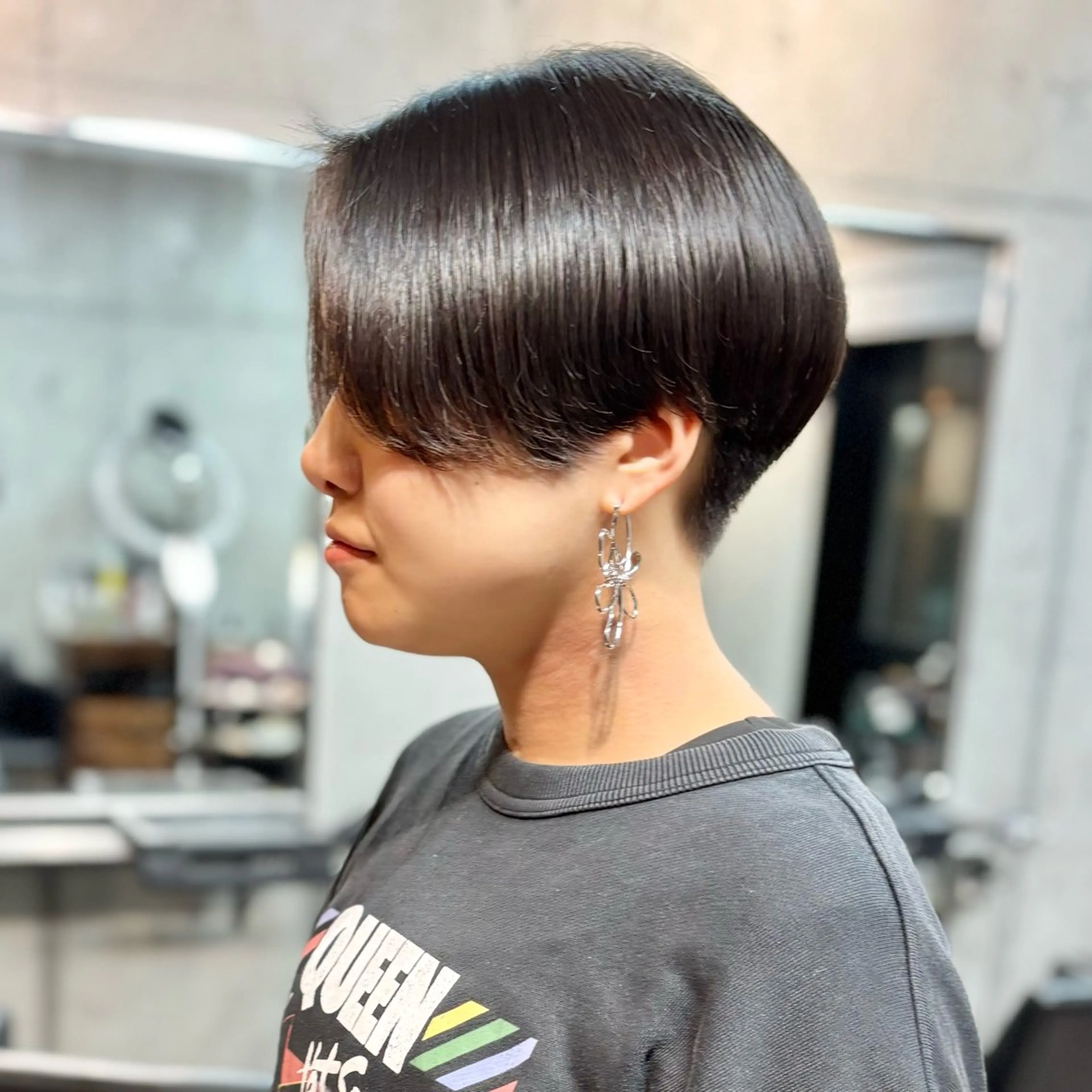 ショート カラー ショートヘア カット ヘアカラー トリートメント ショートボブ髪質改善 縮毛矯正のプロ山道潤のヘアスタイル