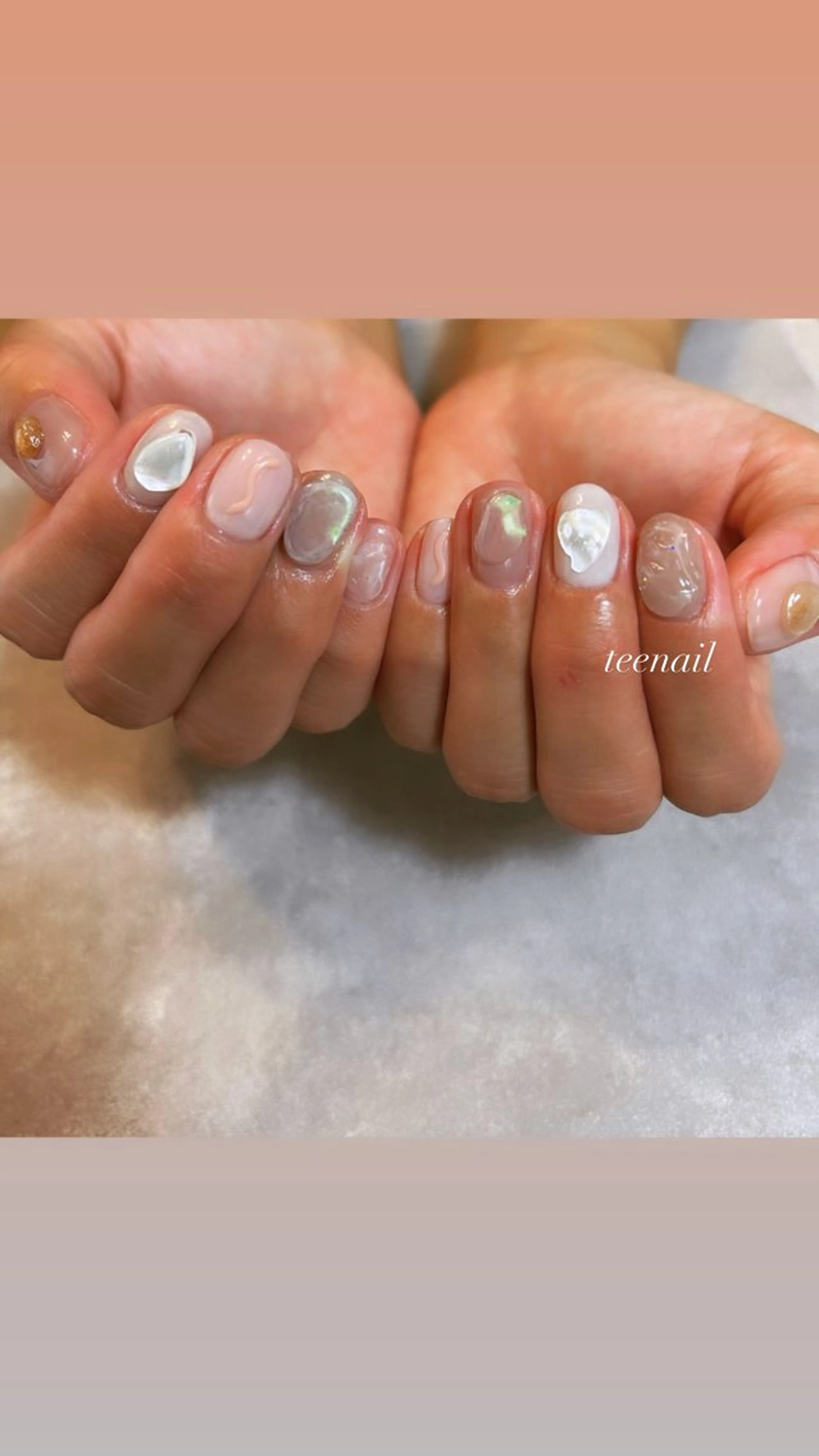 ショート キッズ ネイル ハンドネイル teenail 21のネイルデザイン