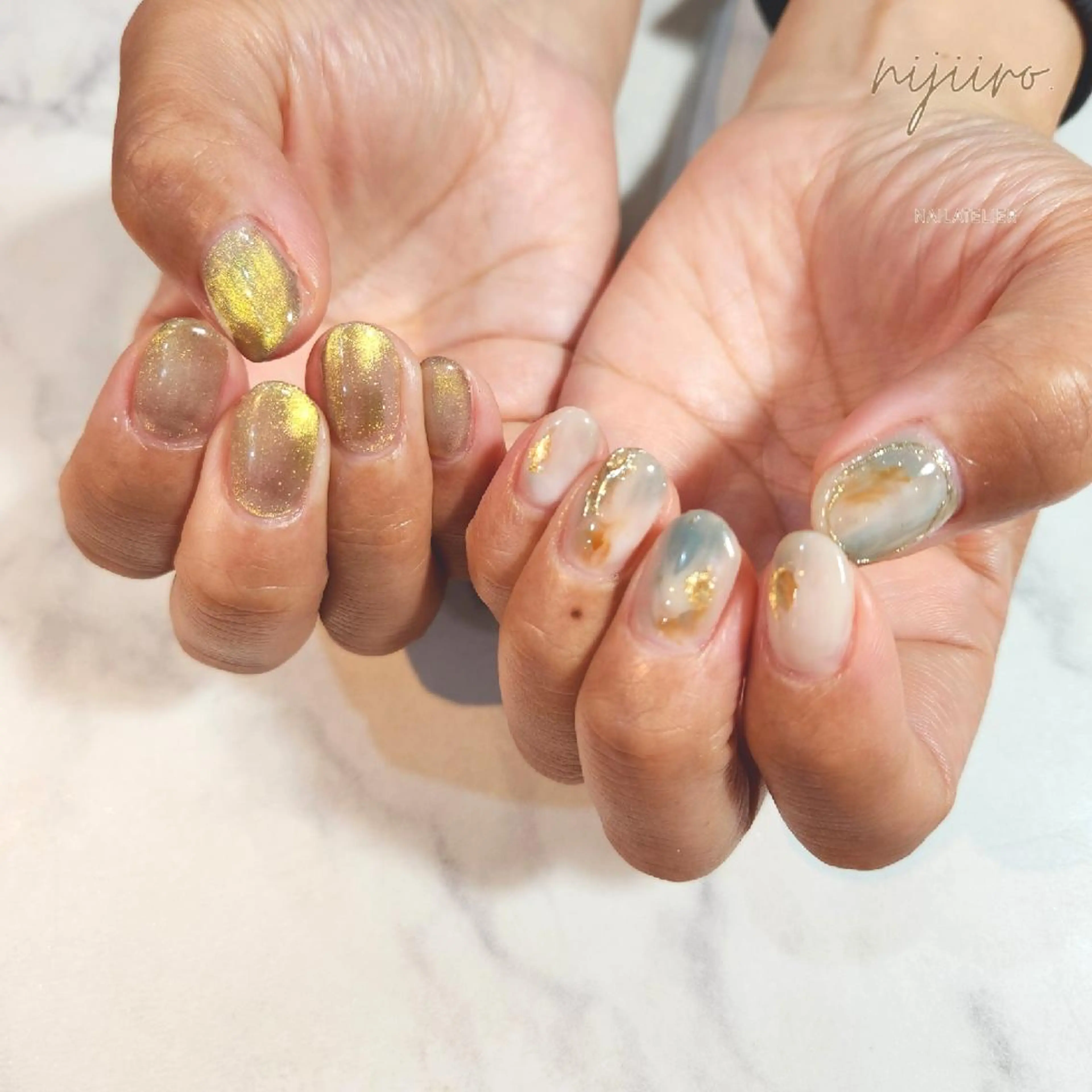 ネイル ハンドネイル nailatelier nijiiro.所属・nijiiro🌈 サトウのネイルデザイン