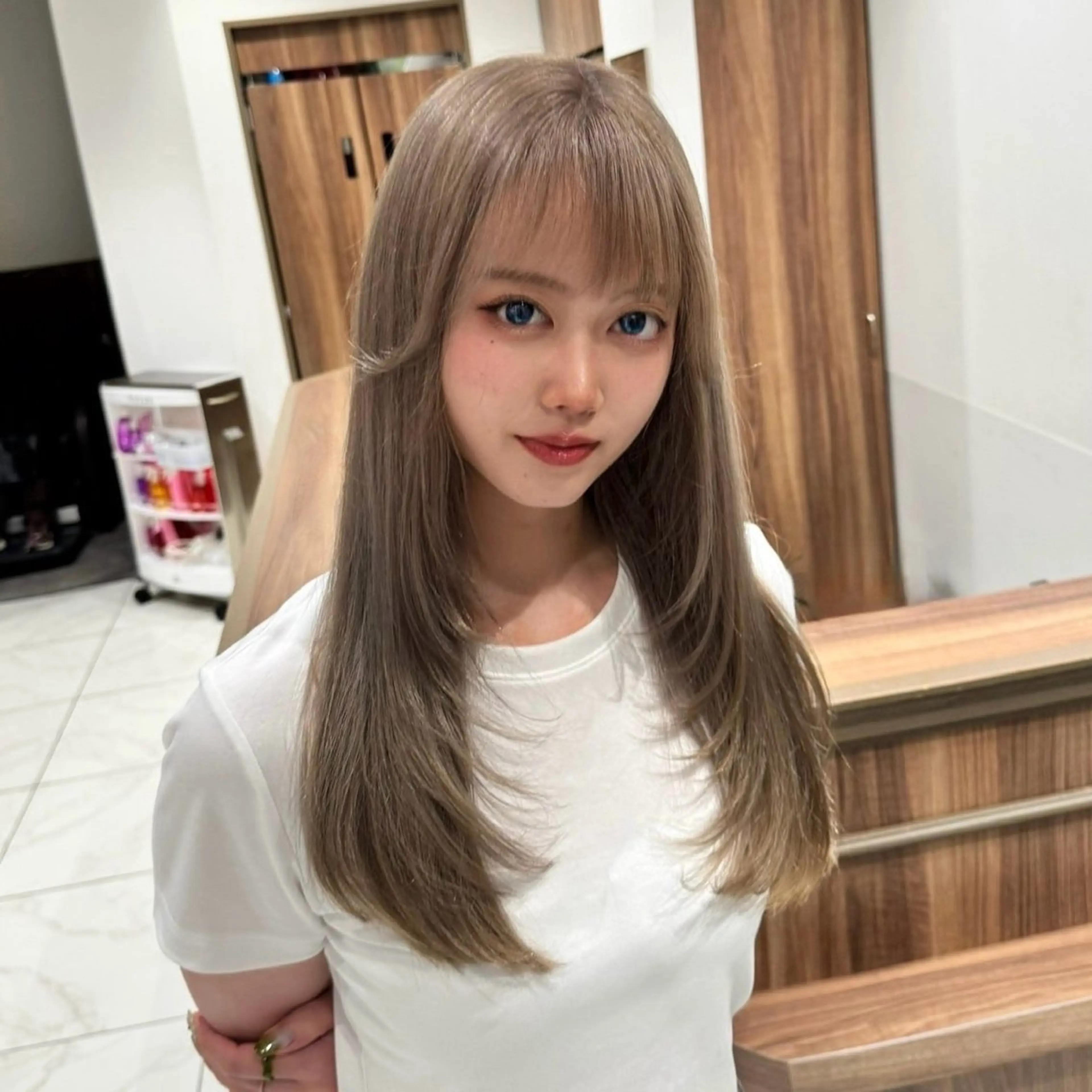 ロング カラー カット ヘアカラー 💗渋谷/韓国レイヤ ー/髪質改善Sayaのヘアスタイル