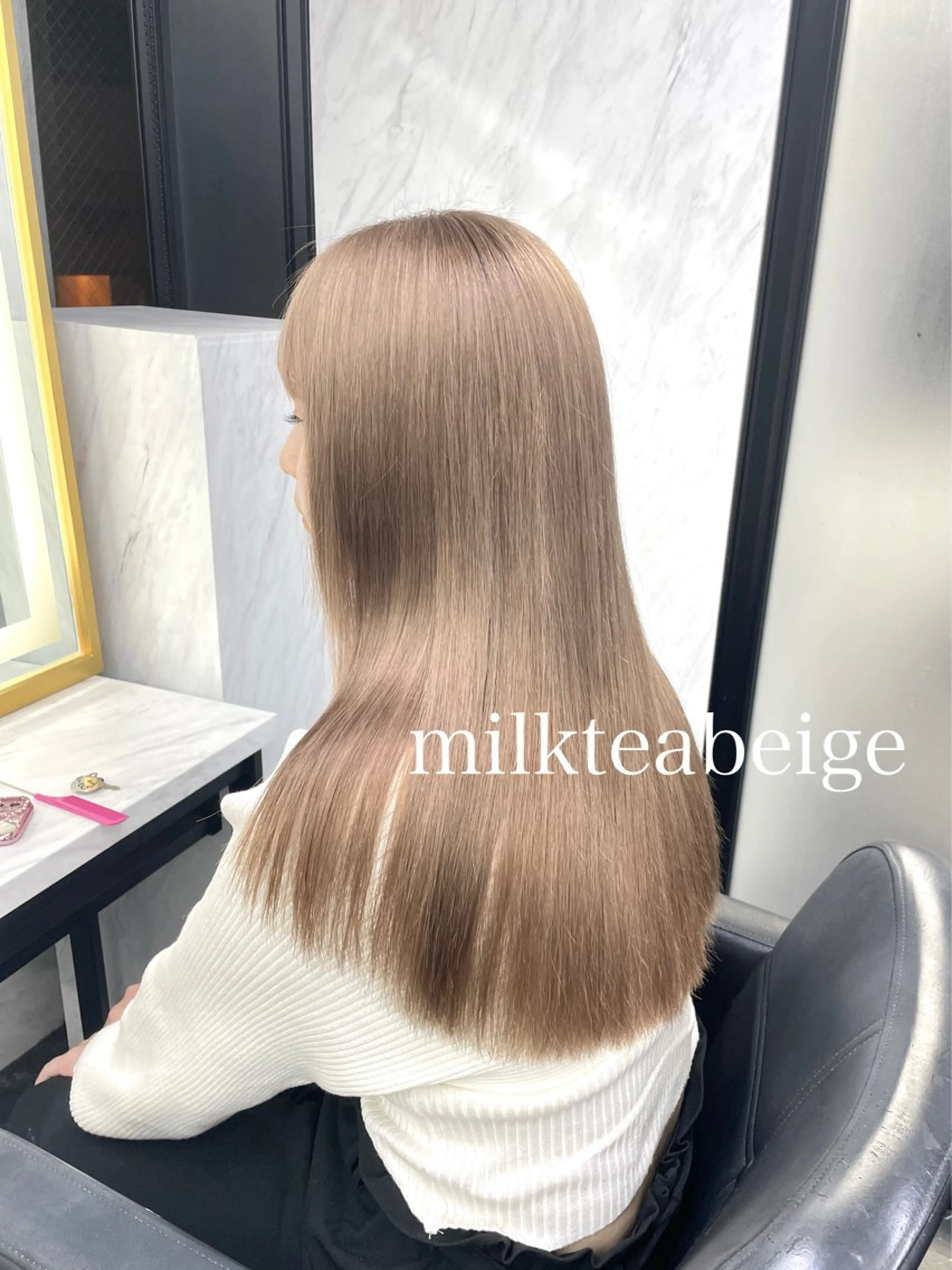 セミロング カラー カット ヘアカラー トリートメント エクステ🩵ブリーチ 韓国ヘア🩵KAEのヘアスタイル