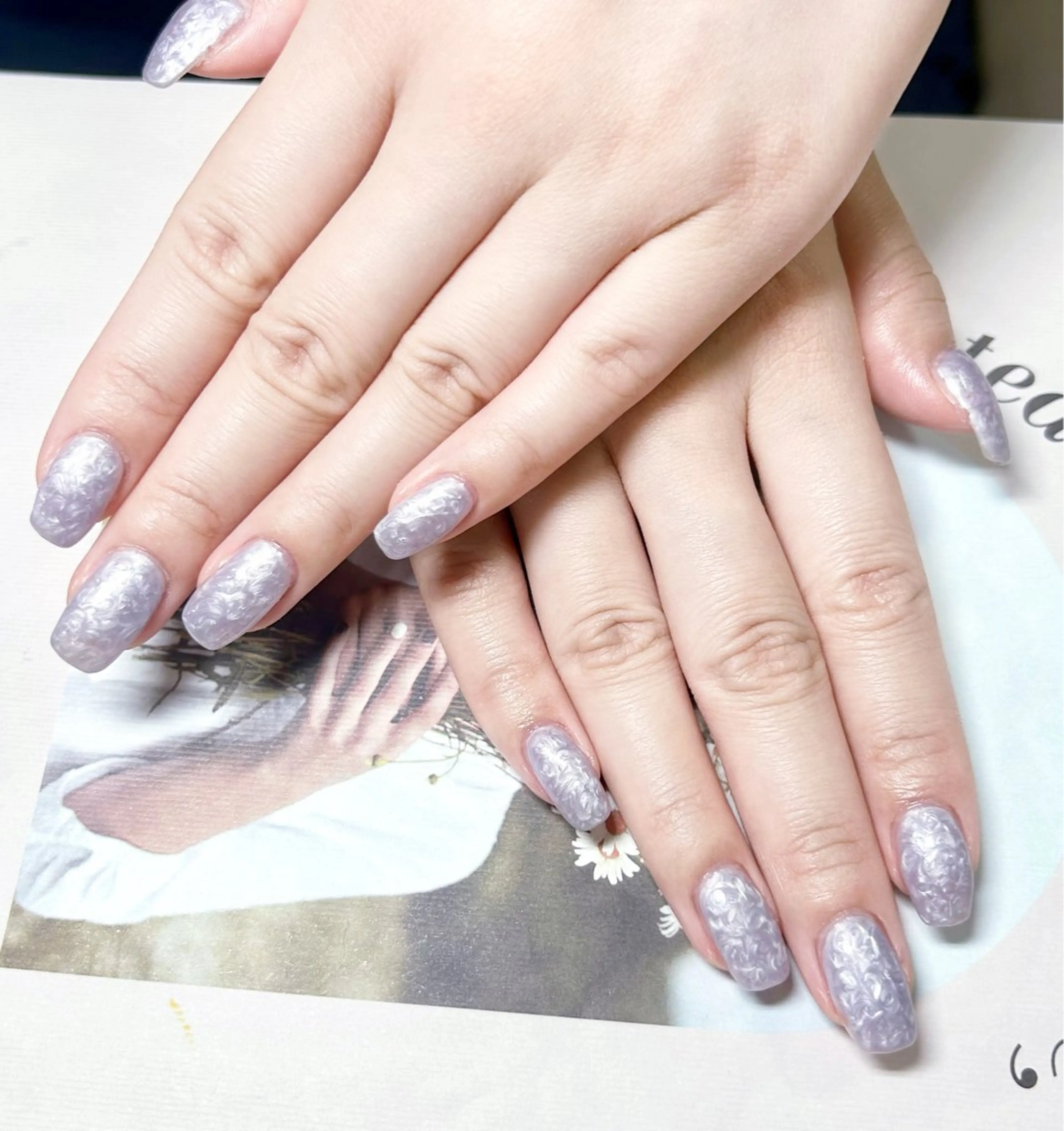 ［ミニモ学割］シルクパールネイル（オフなし）の写真