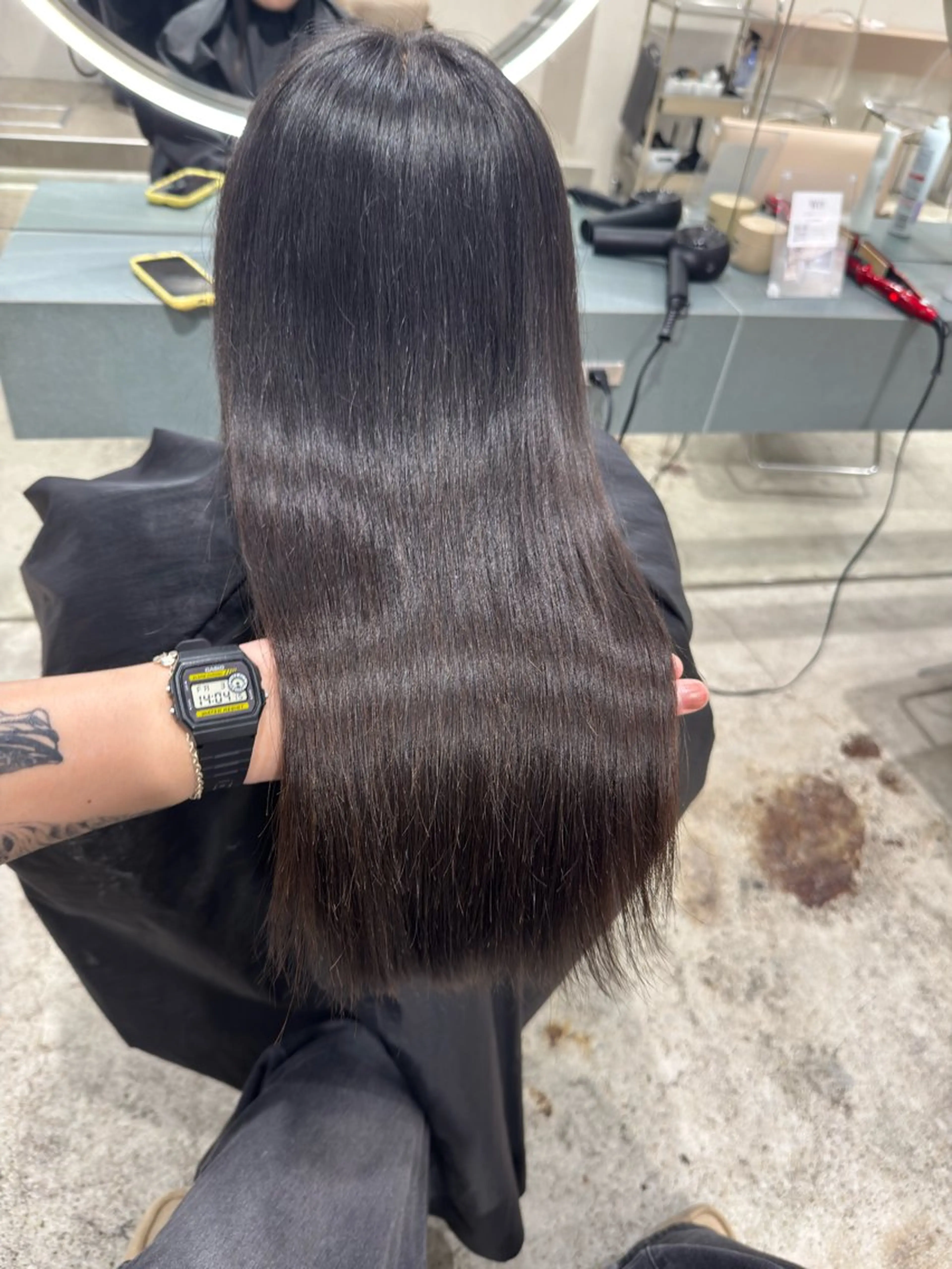 セミロング カラー ヘアカラー 立川/レイヤー/ 複雑履歴/ 西川翔真のヘアスタイル