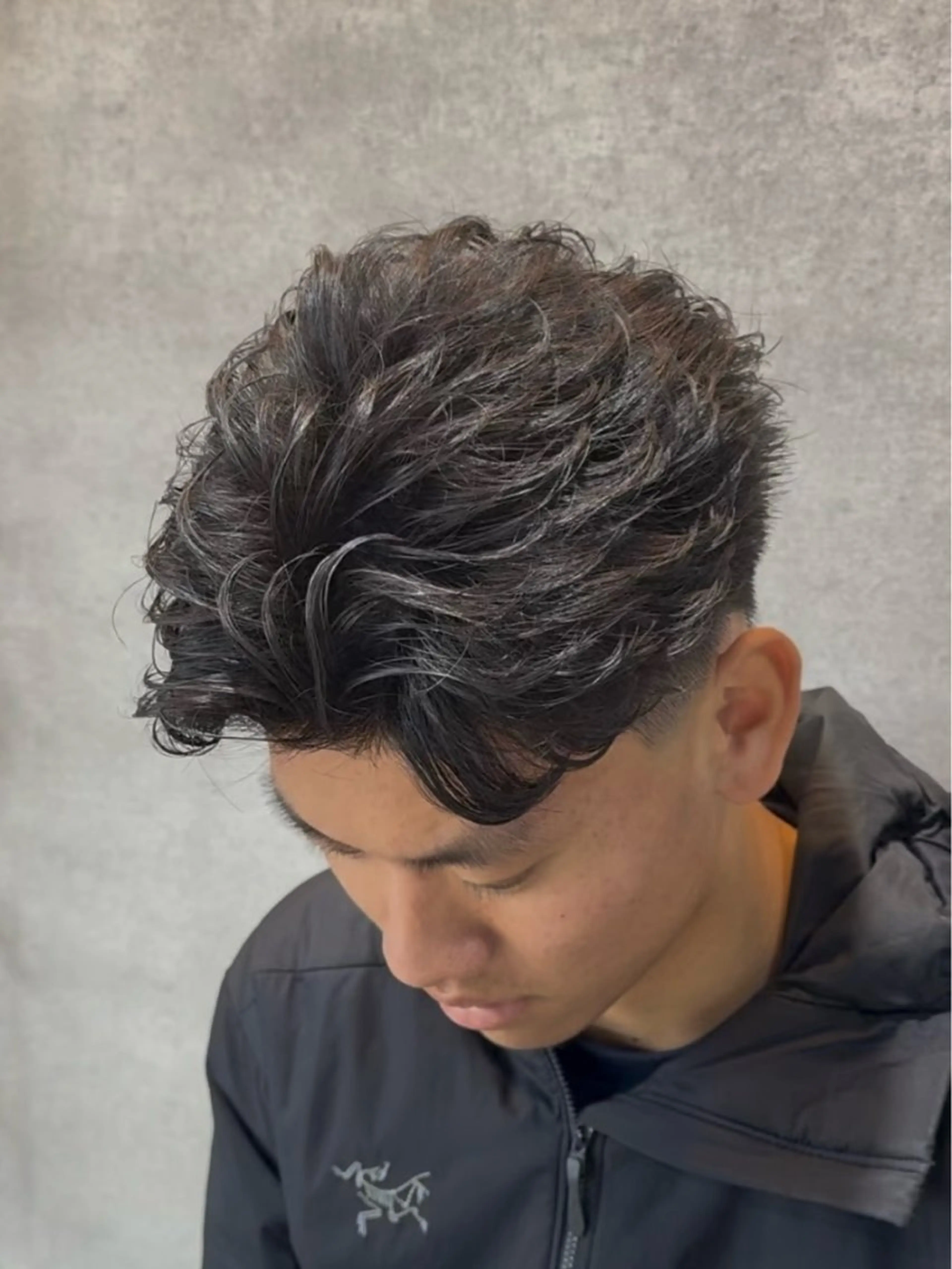 ショート パーマ メンズ メンズパーマ ショートヘア メンズパーマカット 達人/涼のヘアスタイル