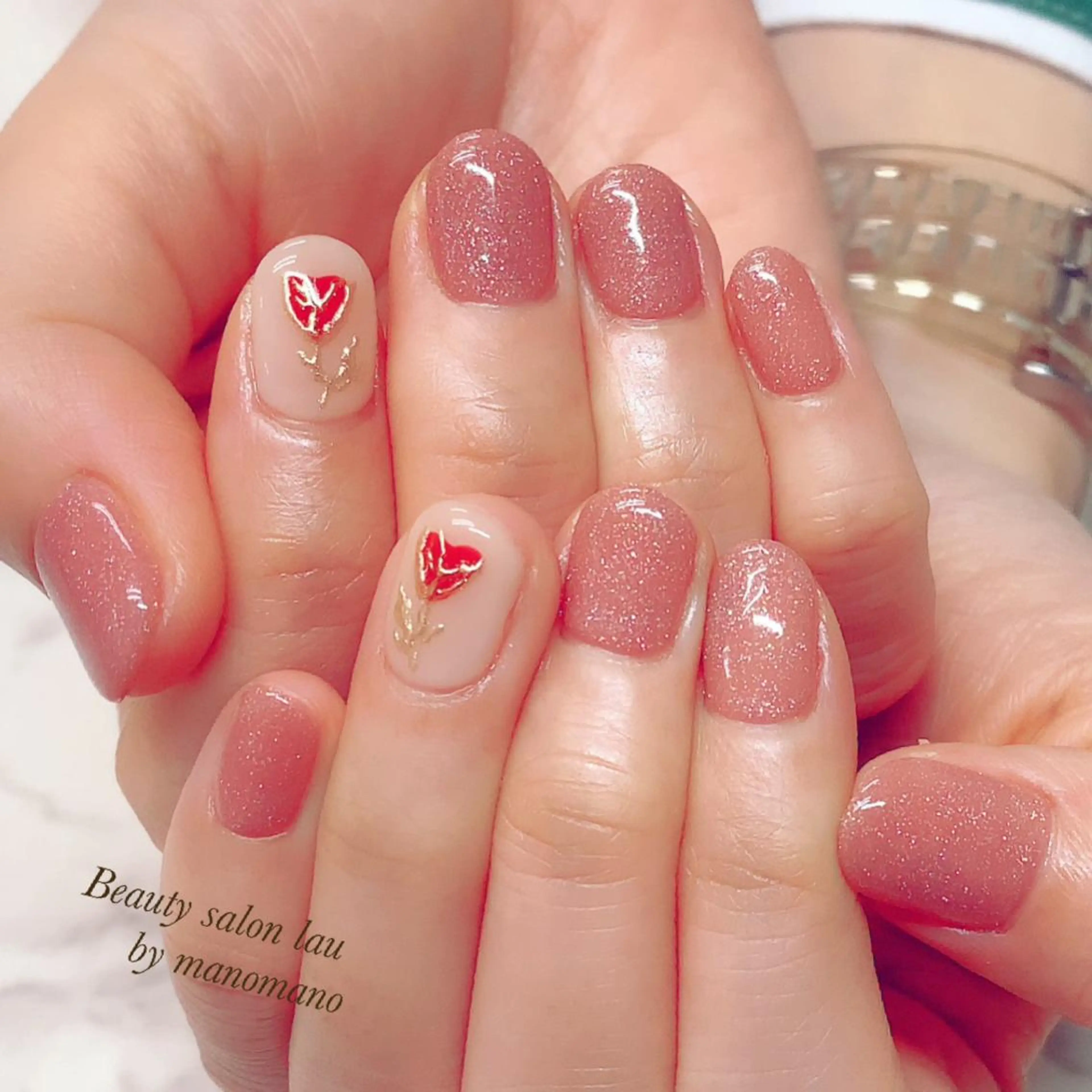 ネイル ハンドネイル ラウバイマノマノ なかざとのネイルデザイン