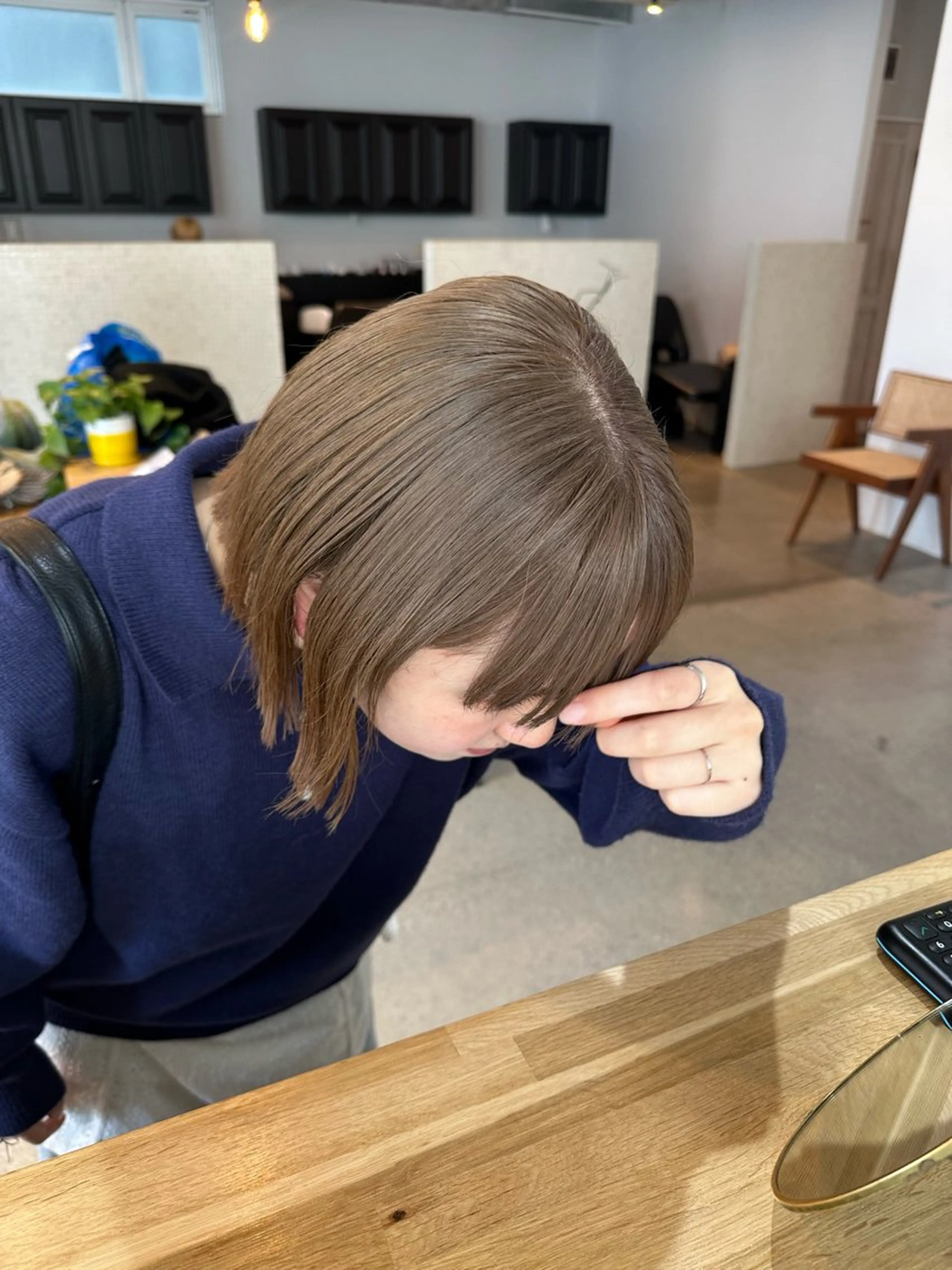 ミディアム ヘアカラー 🫧透明感カラー／ 💙安藤美海💙のヘアスタイル