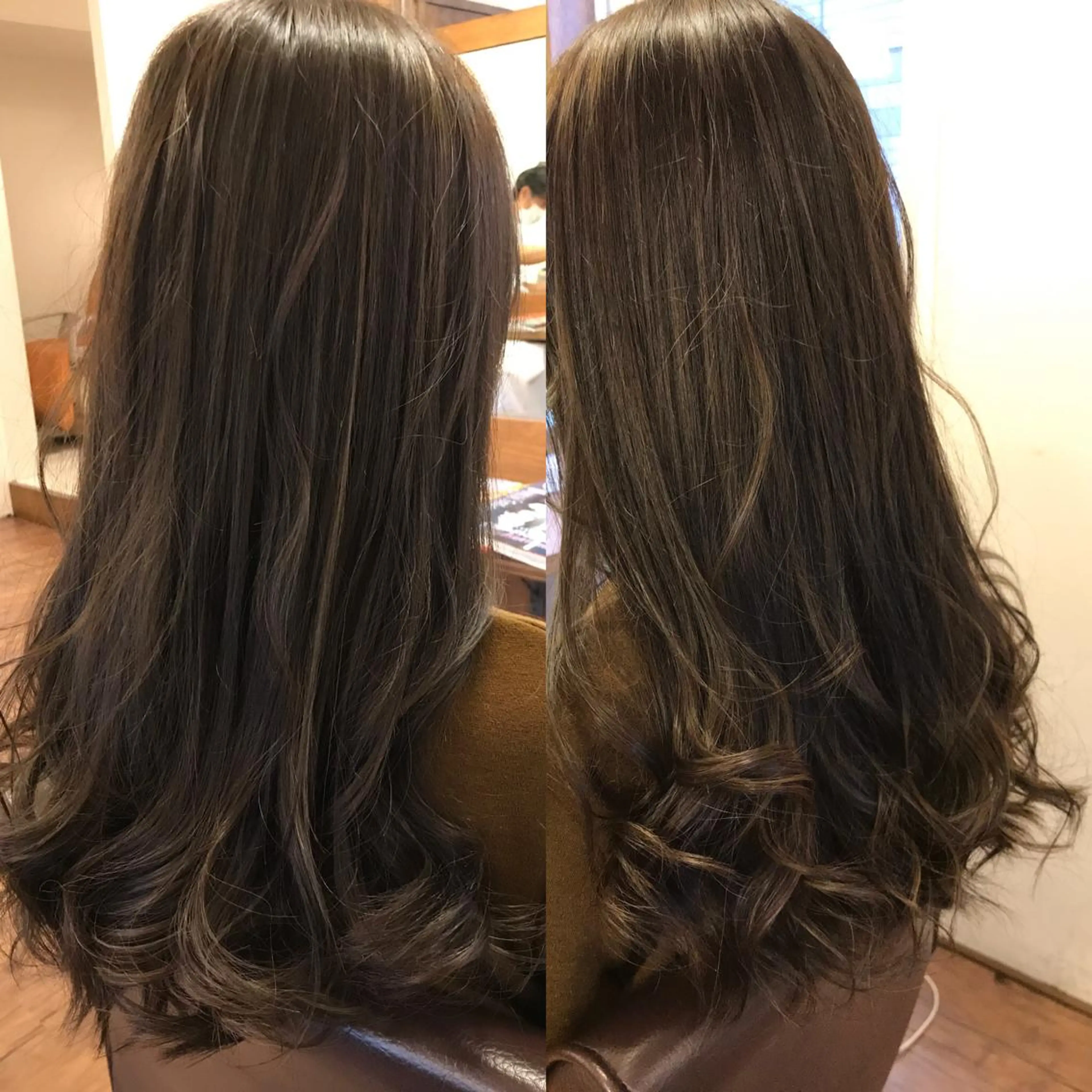ロング ハイライト 加藤 泰輔のヘアスタイル