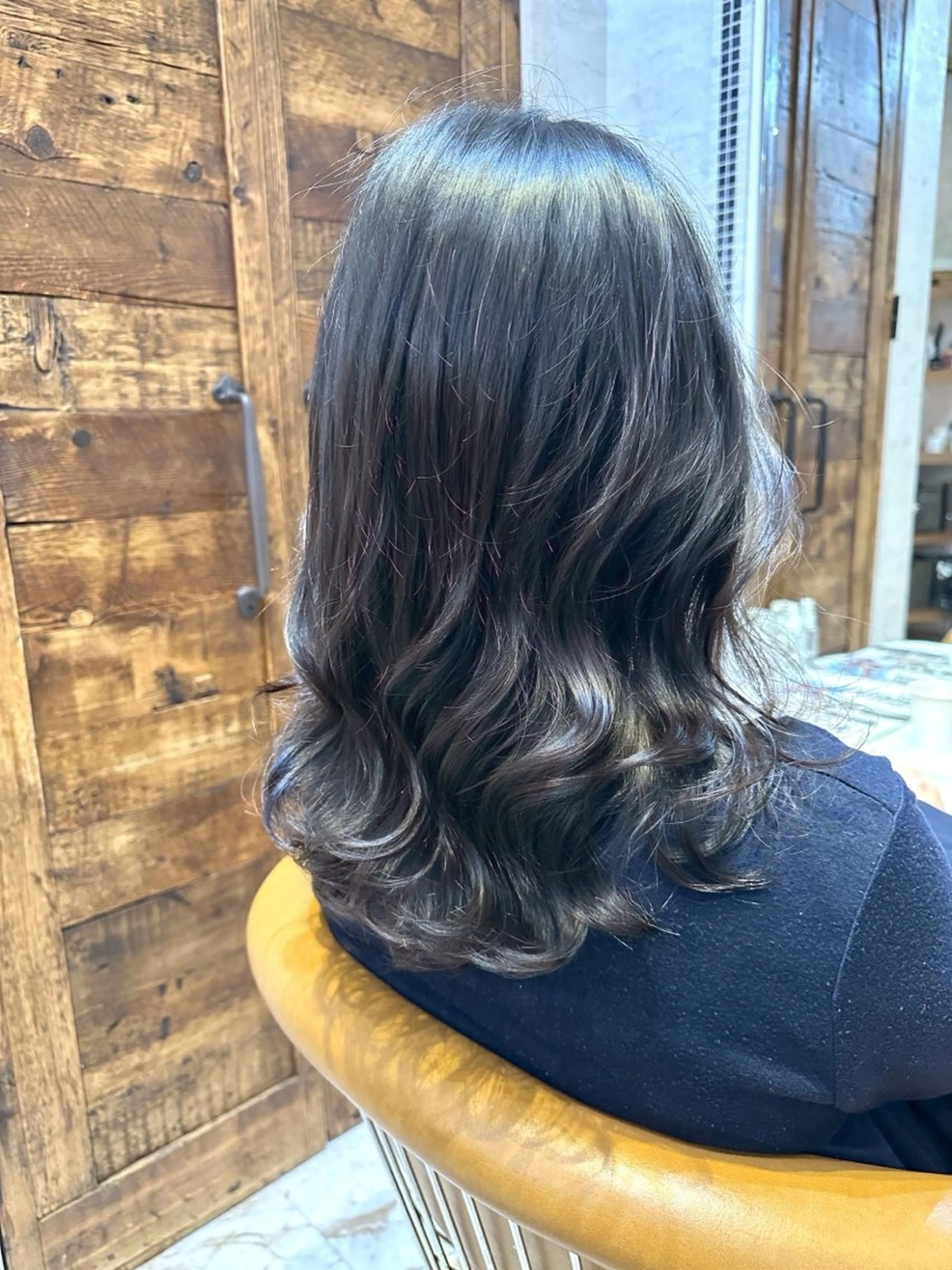 ロング パーマ 縮毛矯正/ブリーチ なしダブルカラー輝希のヘアスタイル