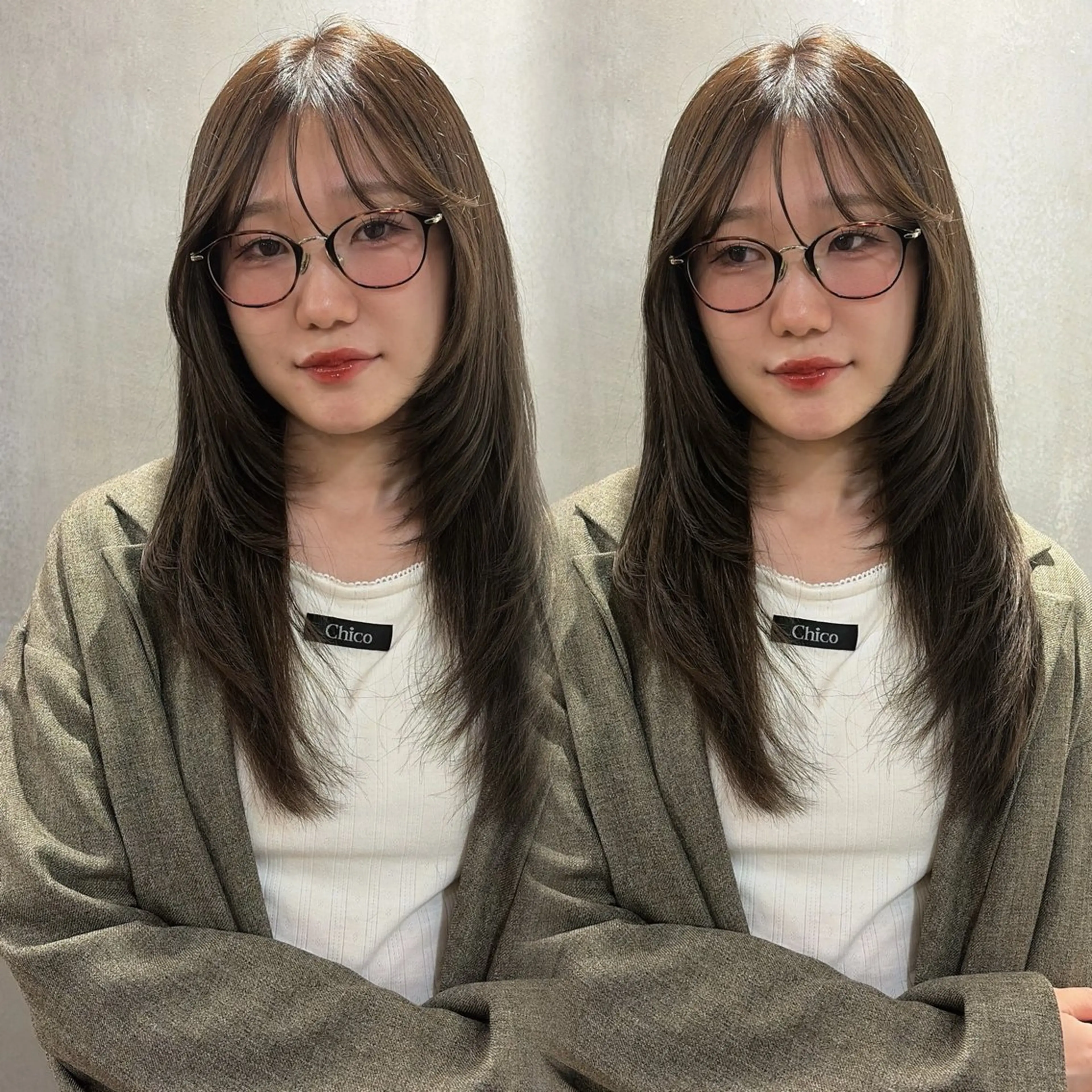 🪞ブリーチなし透明感ワンカラー➕3stepトリートメント🪞の写真