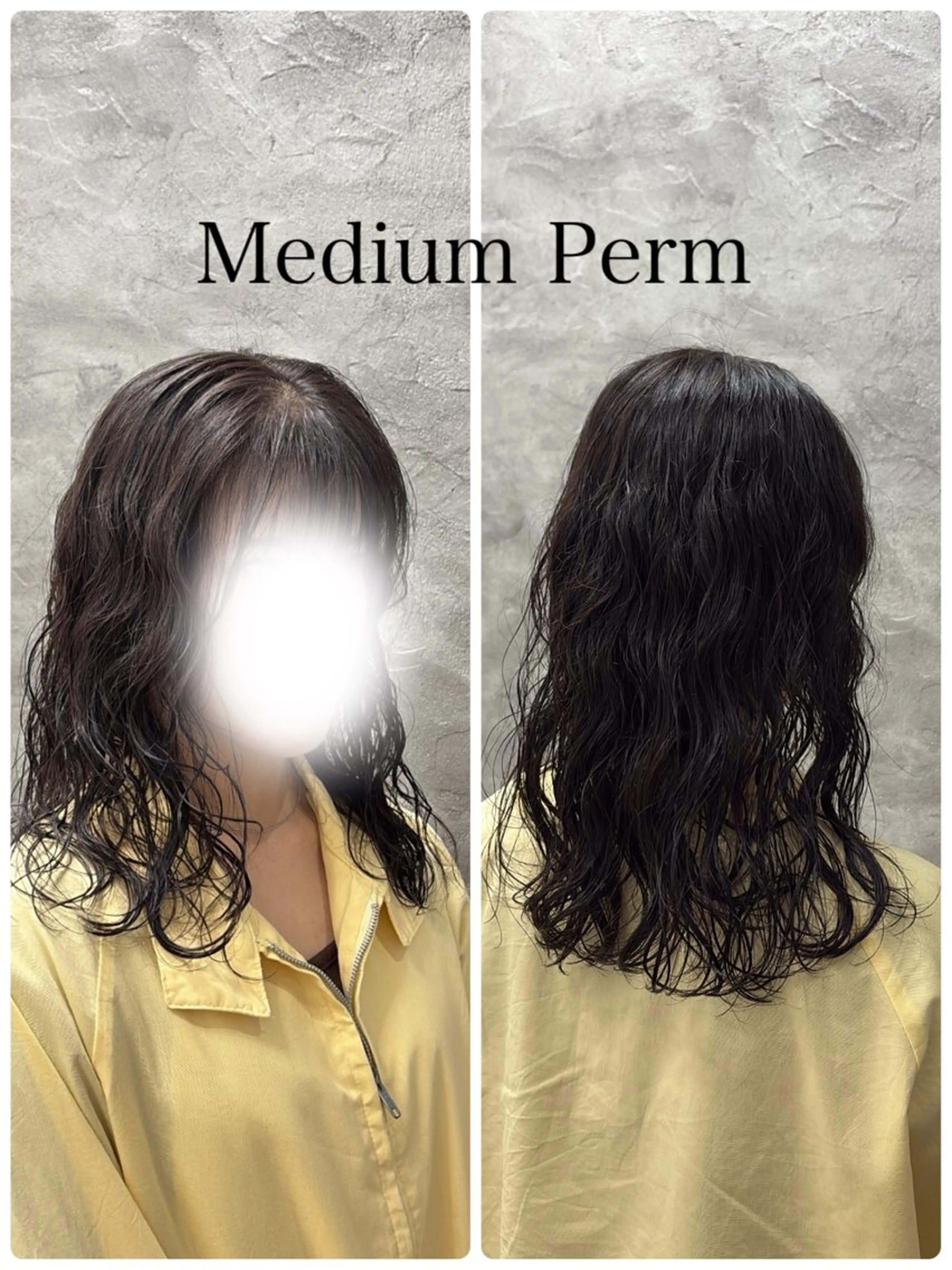 ミディアム パーマ パーマ ルプラボウ/ 内藤ほのか/艶カラーのヘアスタイル