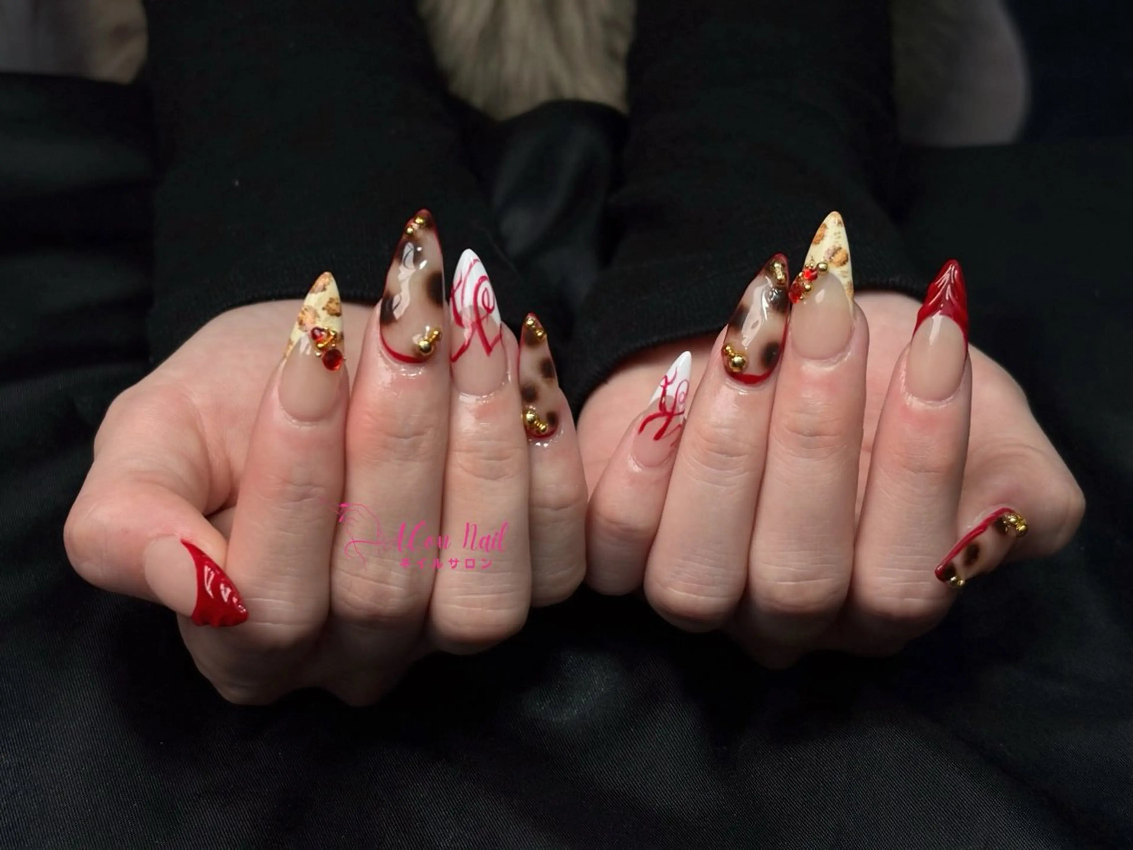 ネイル 桜ネイル 長さ出し フラワーネイル フレンチネイル ジェルネイル ハンドネイル ACon NailSalonのネイルデザイン