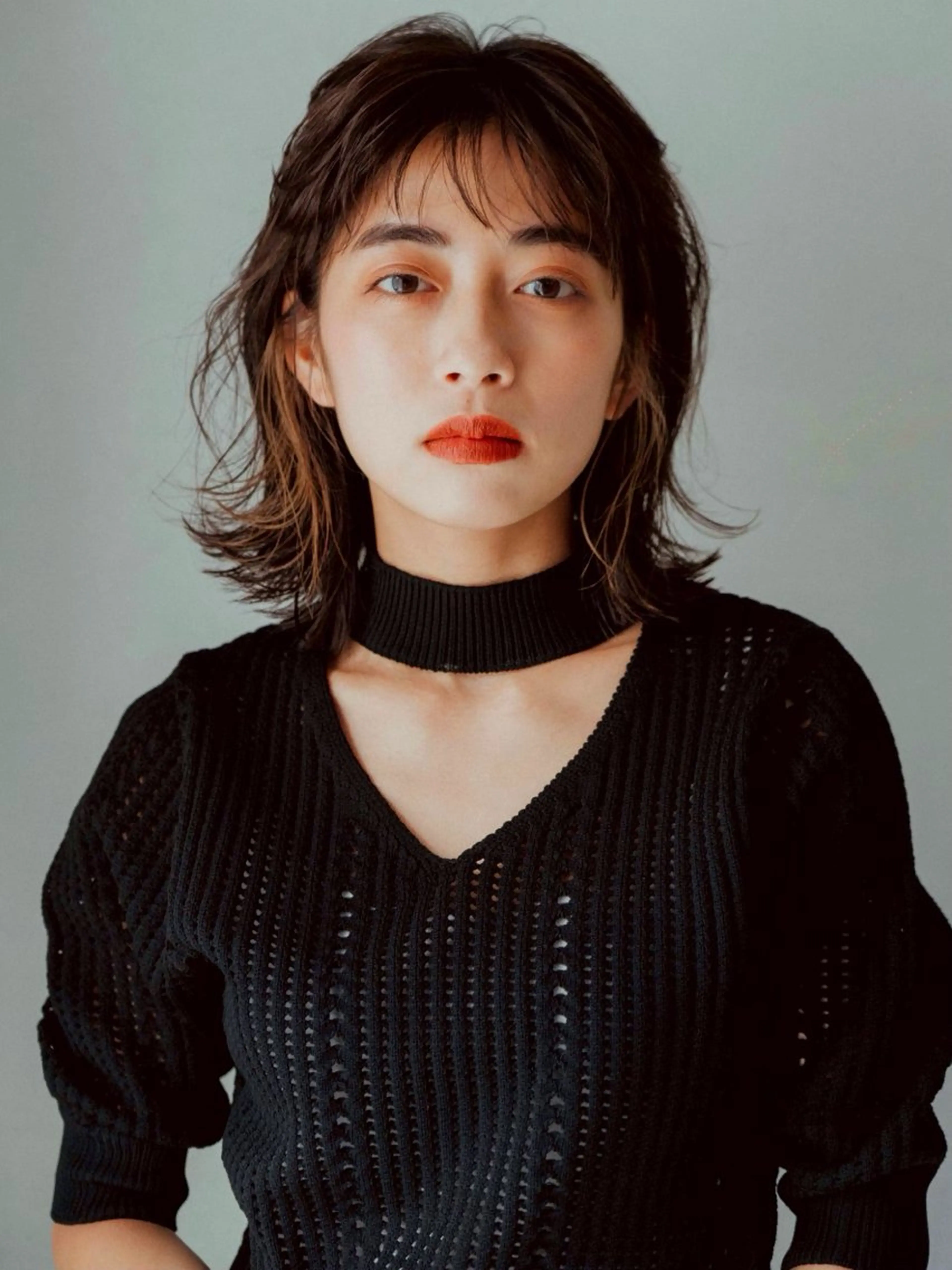 ミディアム カラー 坂口 みりのヘアスタイル