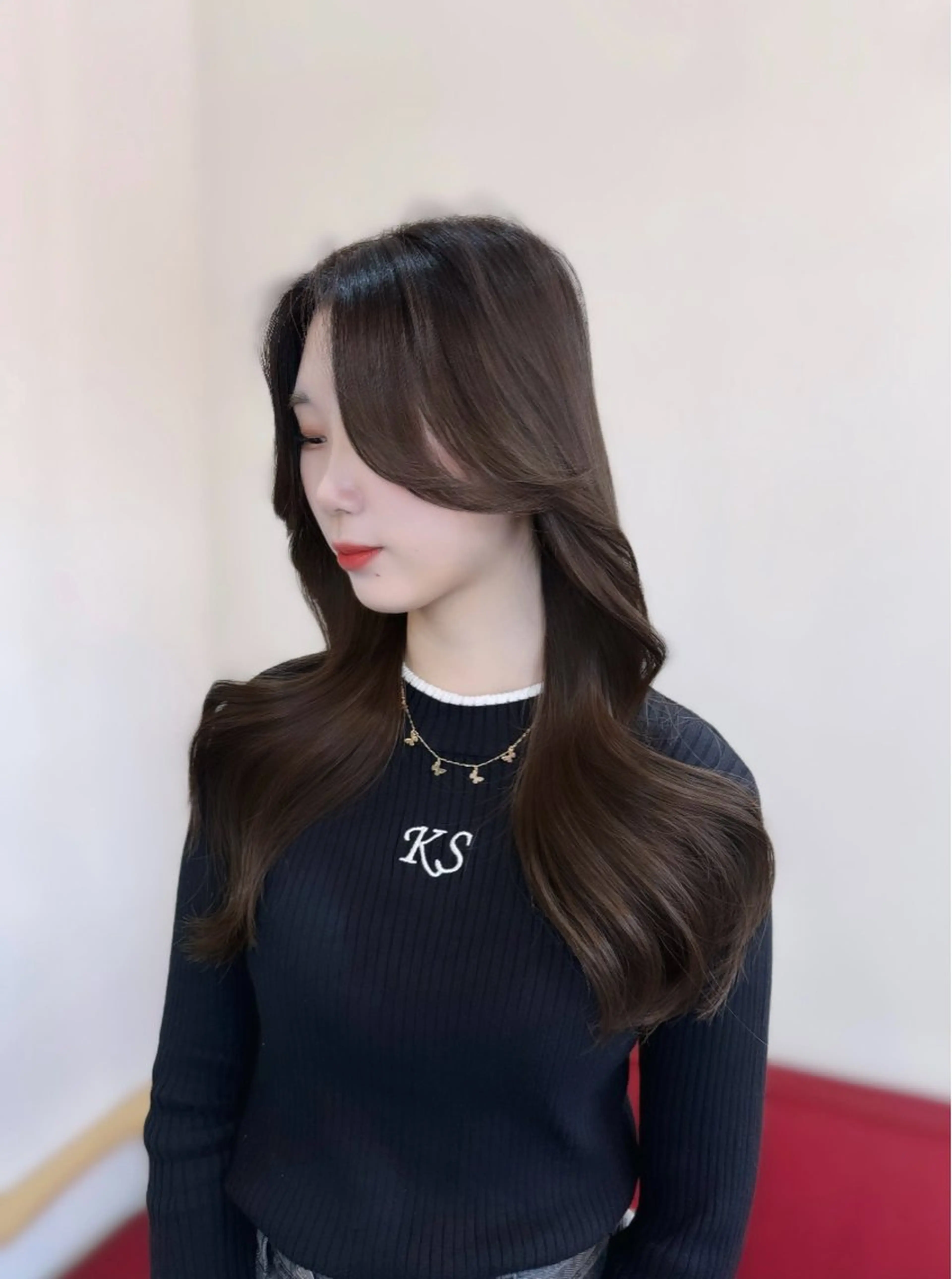 カラー ストンボブ/ 縮毛矯正/岩澤脩太のヘアスタイル