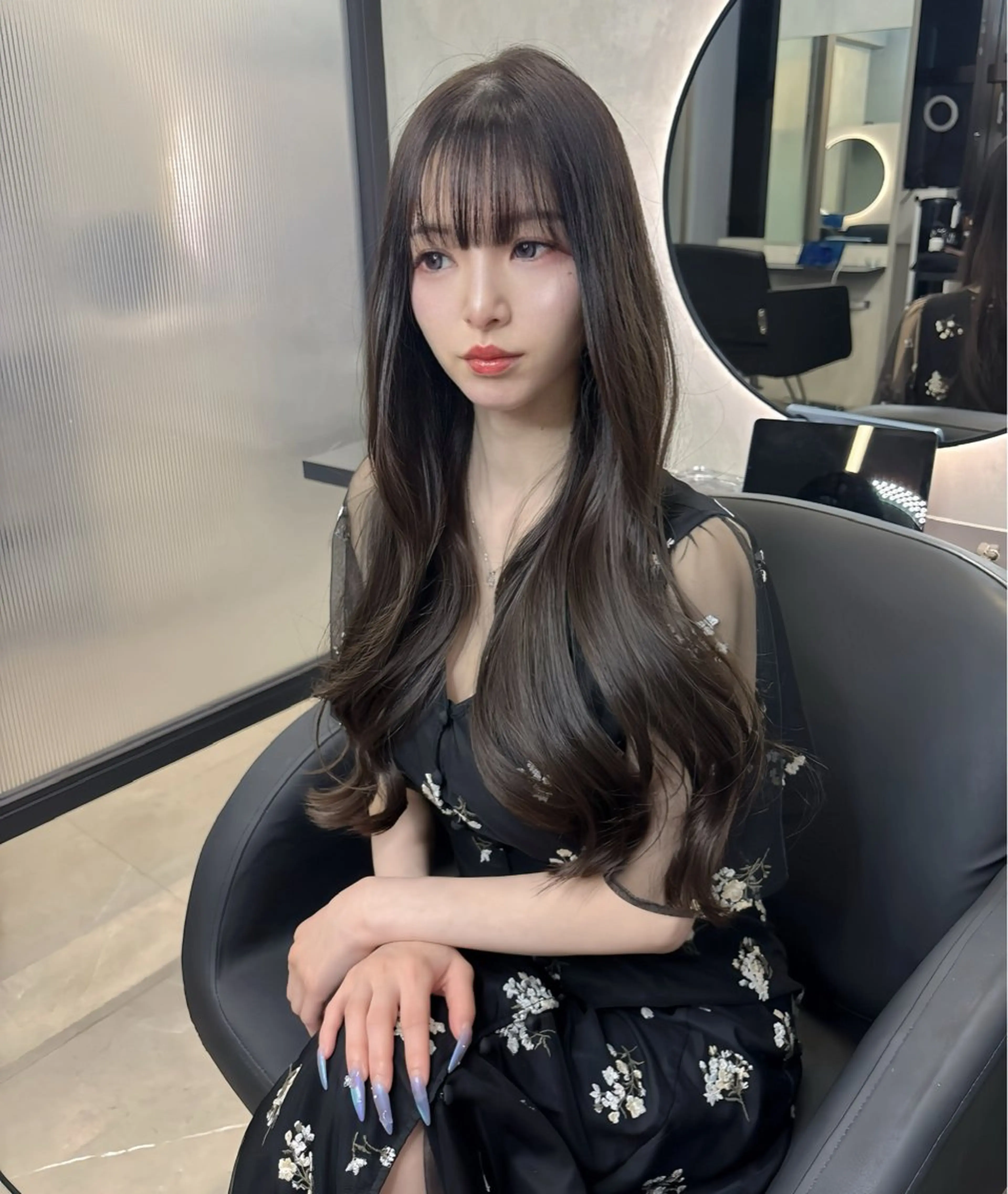 ロング カラー 新宿/髪質改善/ 縮毛矯正/松永ゆいのヘアスタイル