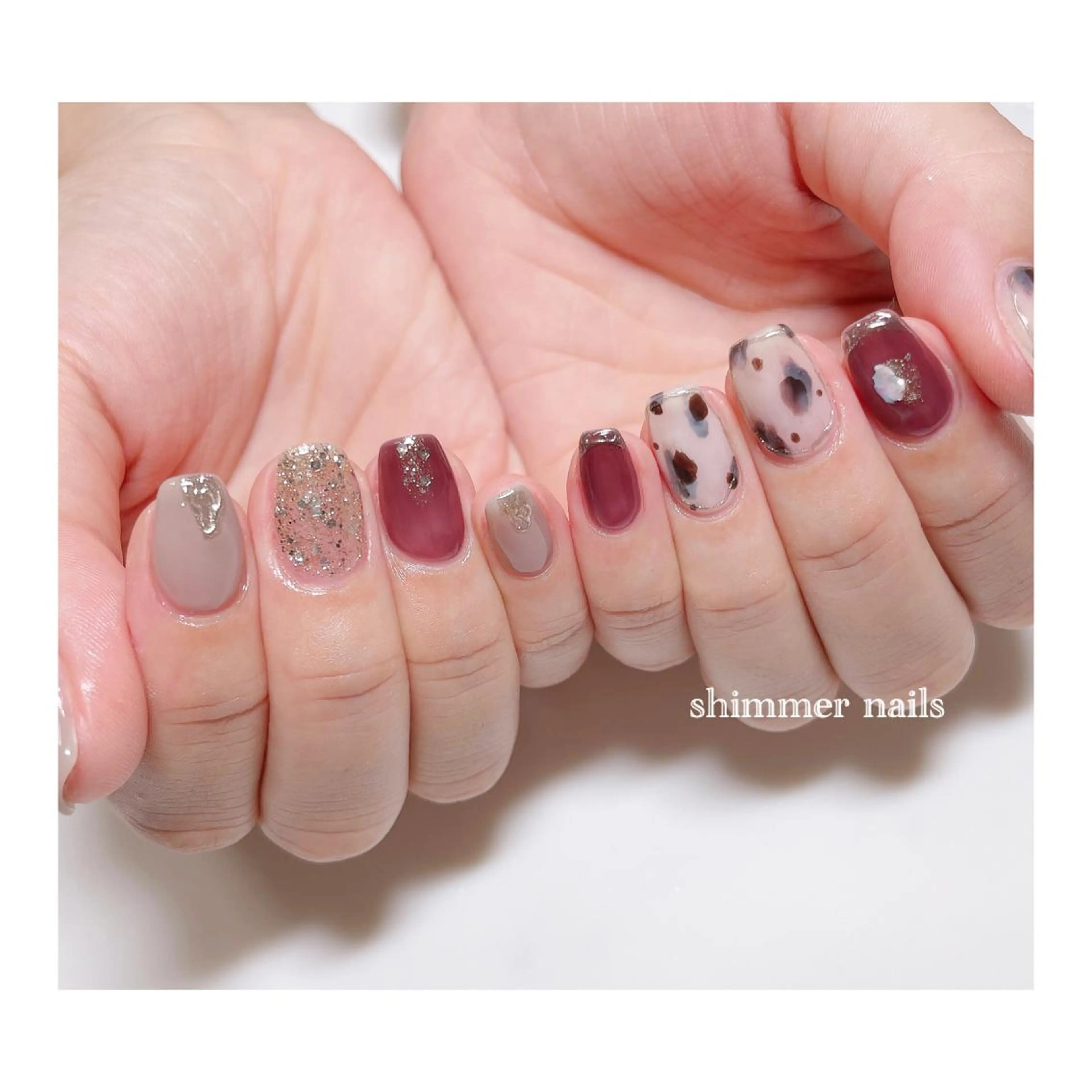 ネイル アニマル柄 shimmer nailsのネイルデザイン